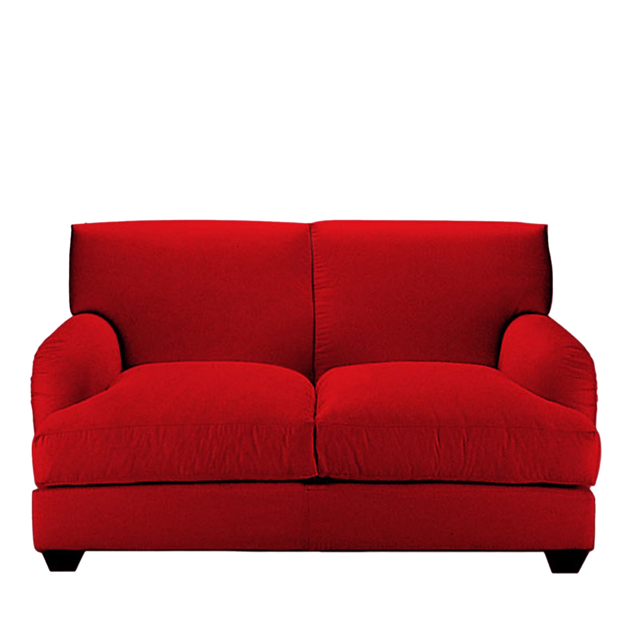 Red 2 best sale seater sofa