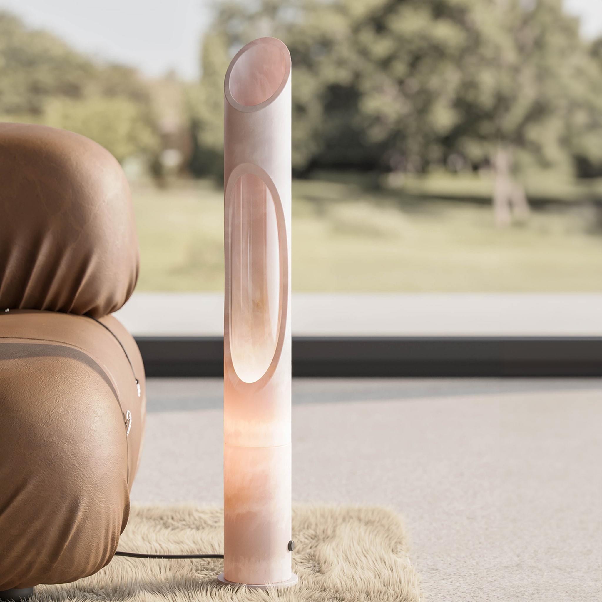 Armonia Lamp L in Pink Egeo marble by Jacopo Simonetti - Alternative view 4