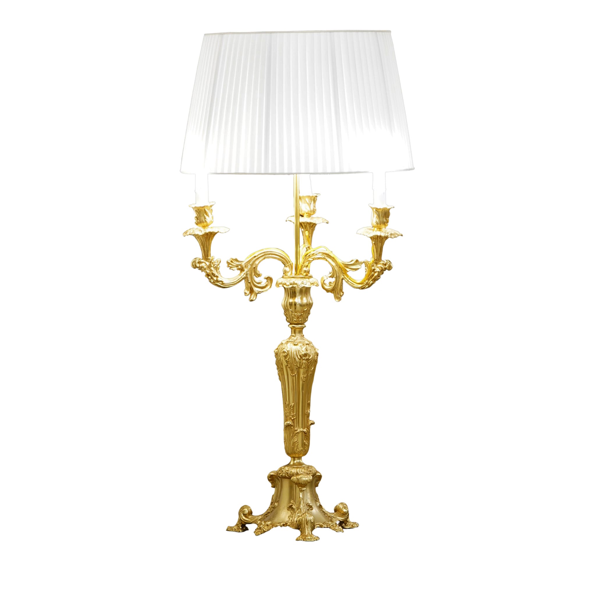 Louis XV-Style 3-Light Table Lamp #1 - Main view