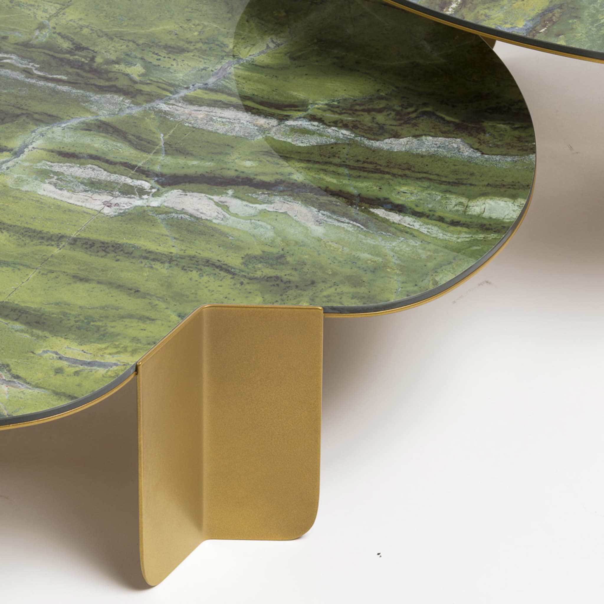 Monet Low Green & Golden Coffee Table - Alternative view 1