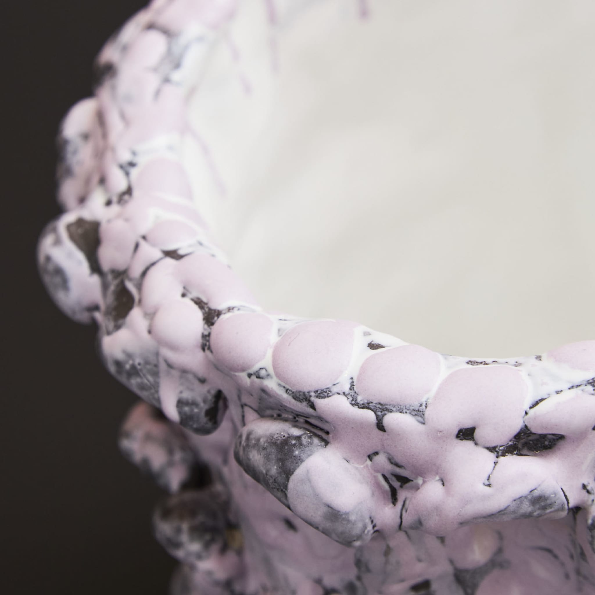 Onda Lilac Bubble and Black Small Vase - Alternative view 2