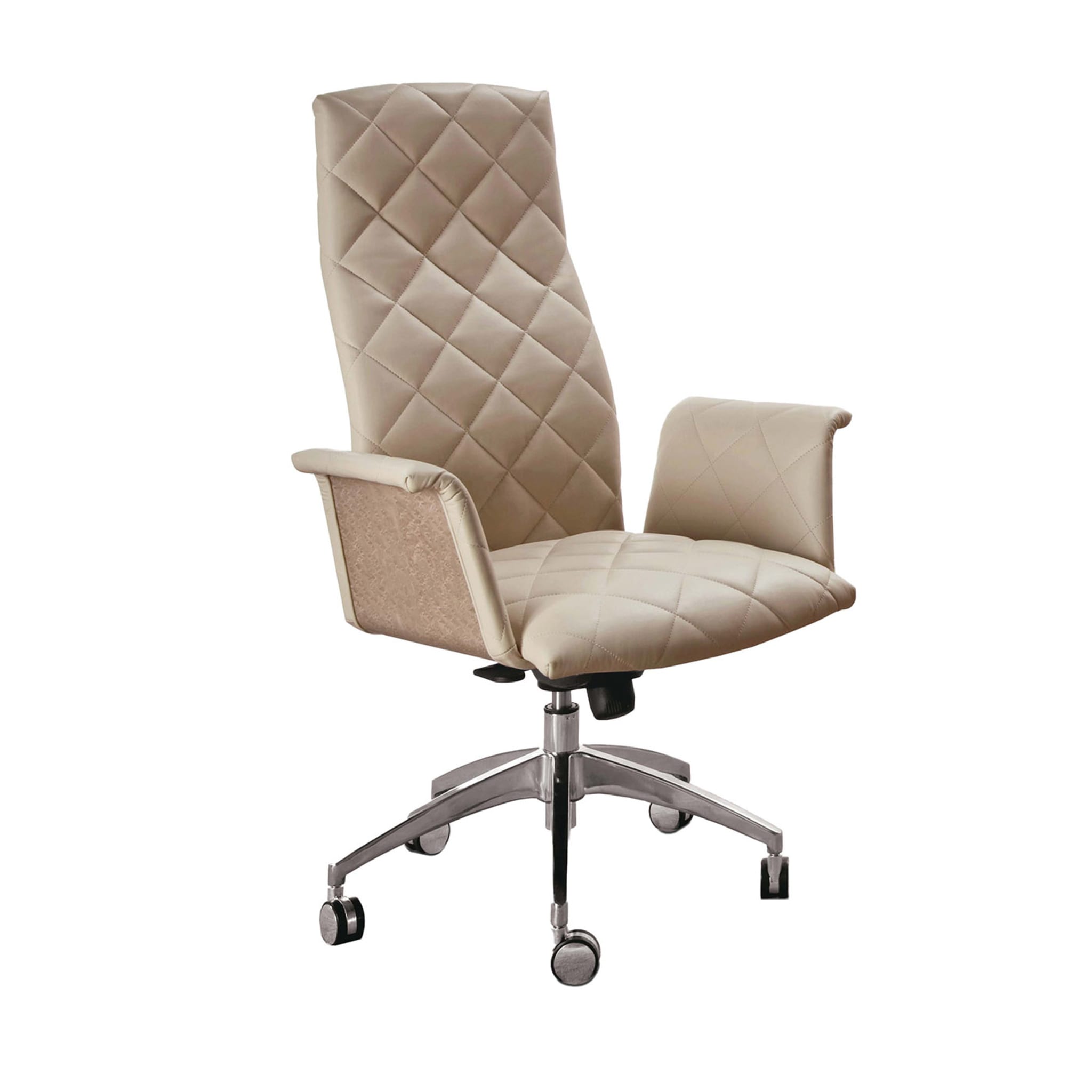 Presidential Beige Leather Office Chair - Main view