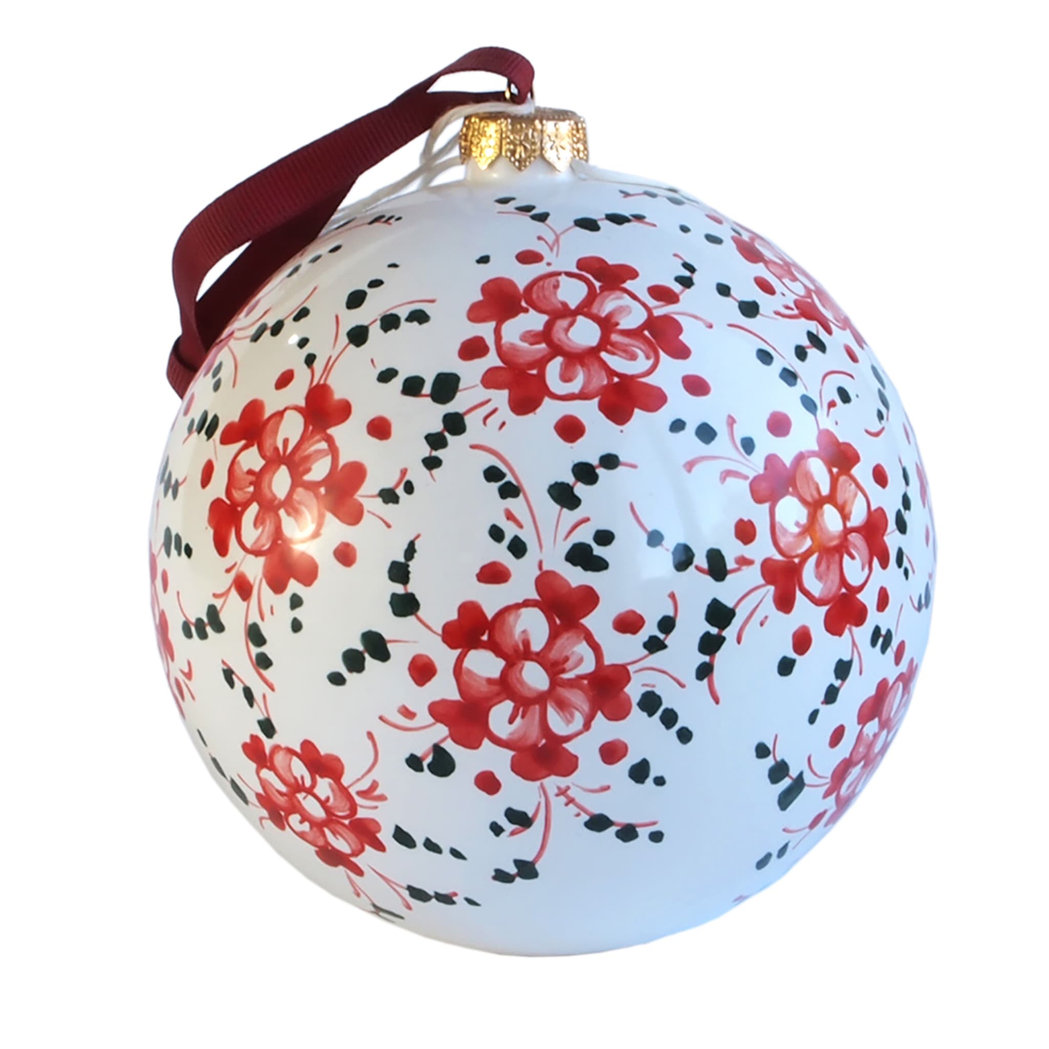 Red Flower Christmas Ornament - Main view