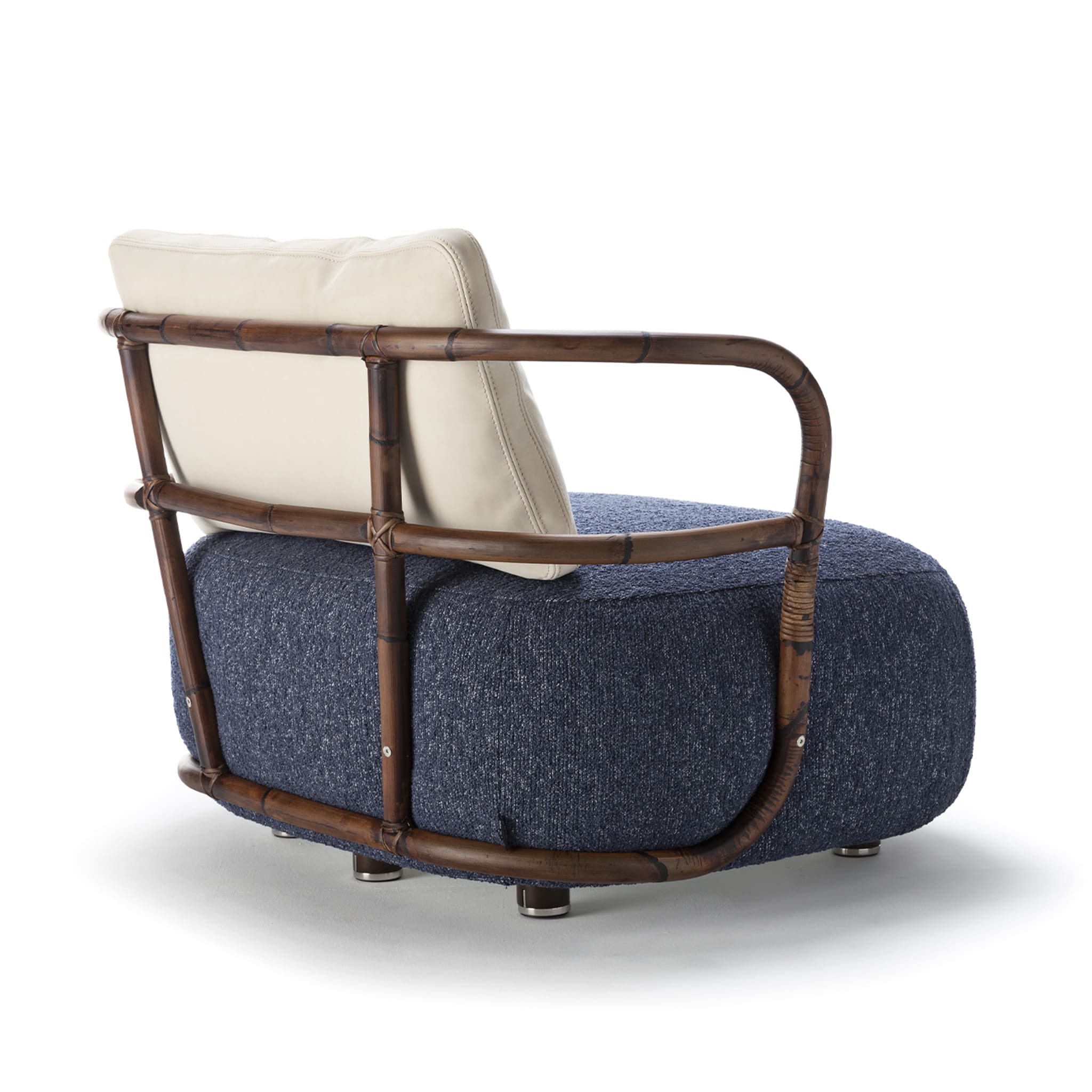 Jungle Large Low Blue Armchair by Massimo Castagna - Alternative view 1