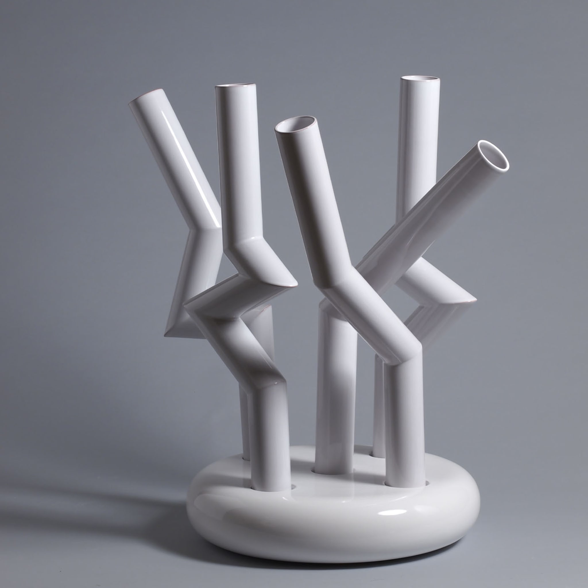 Periferie - 2021 White Vase by Ennio Nonni - Alternative view 3