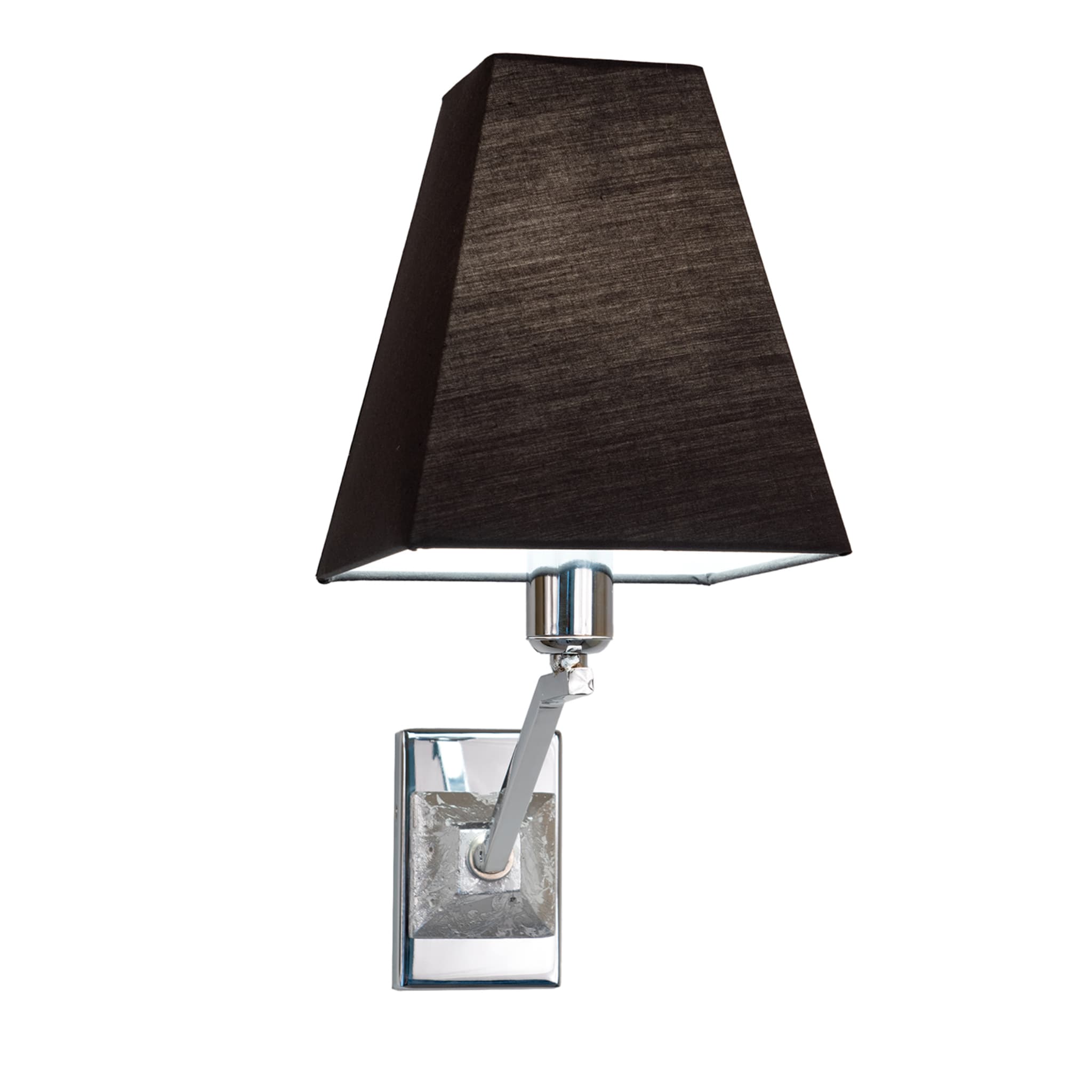 Anthracite-Gray Chromed Sconce - Main view