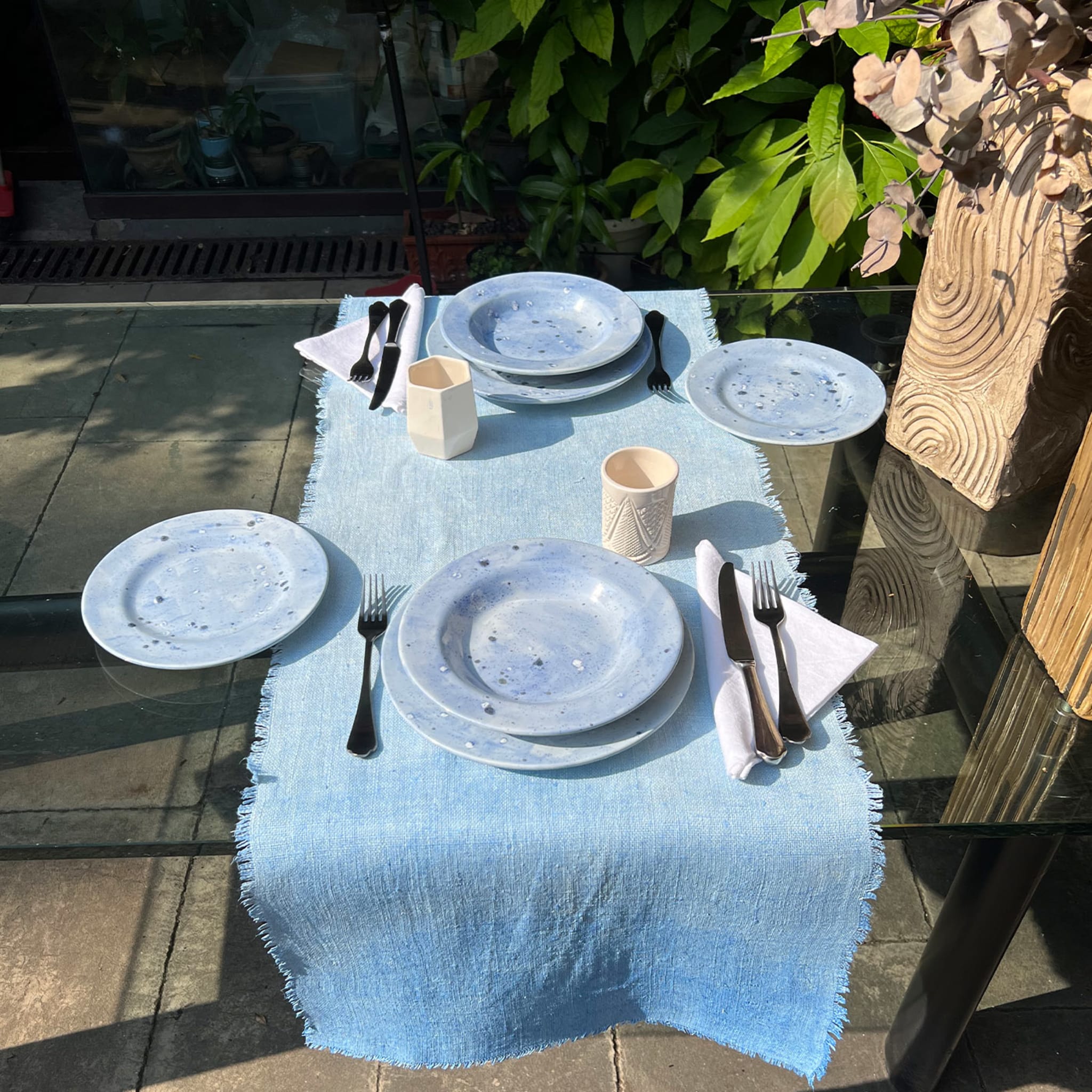 Ocean Mottled Blue Dinner Plate - Alternative view 1