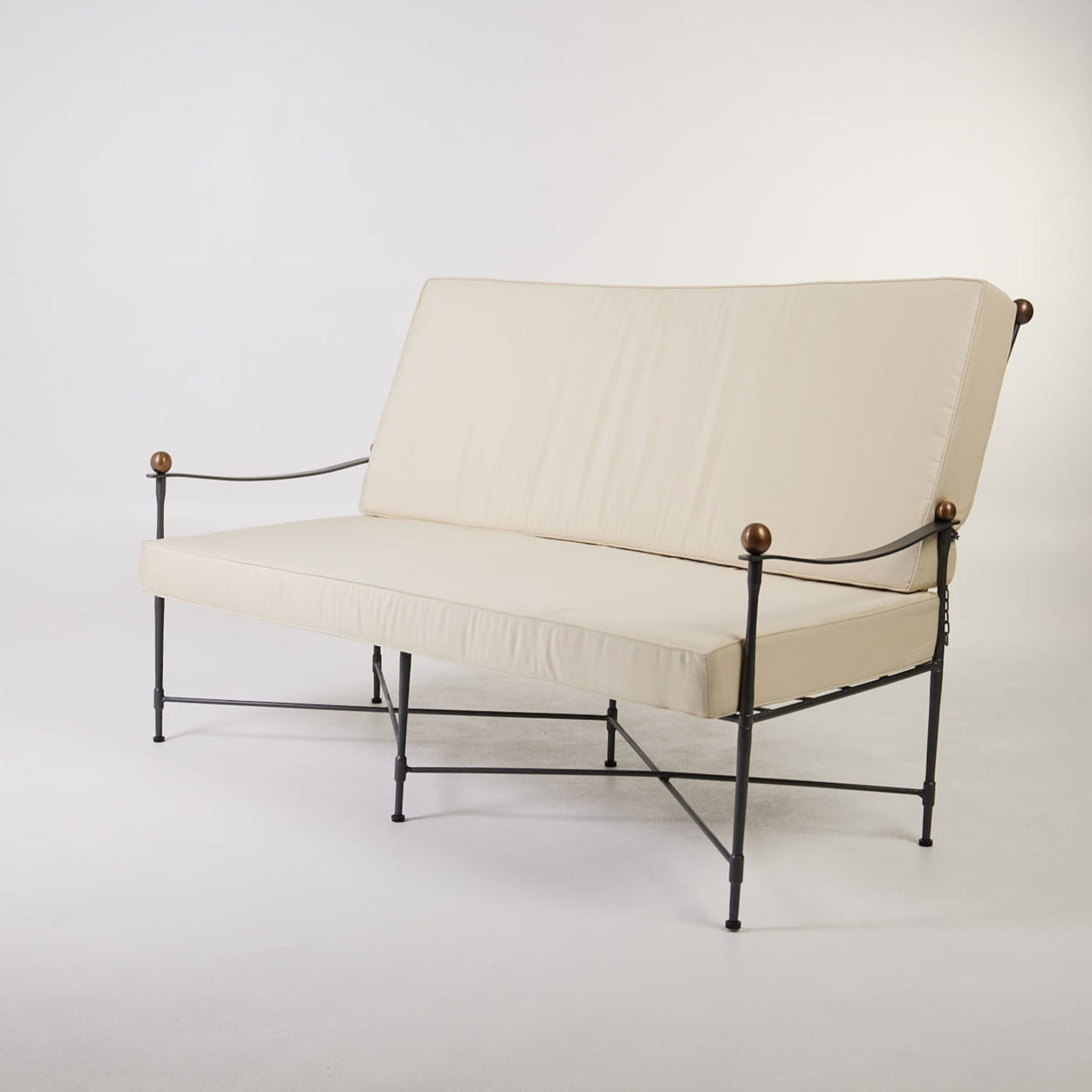 Canapé d'extérieur inclinable avec coussins en tissu croisé - Vue alternative 3