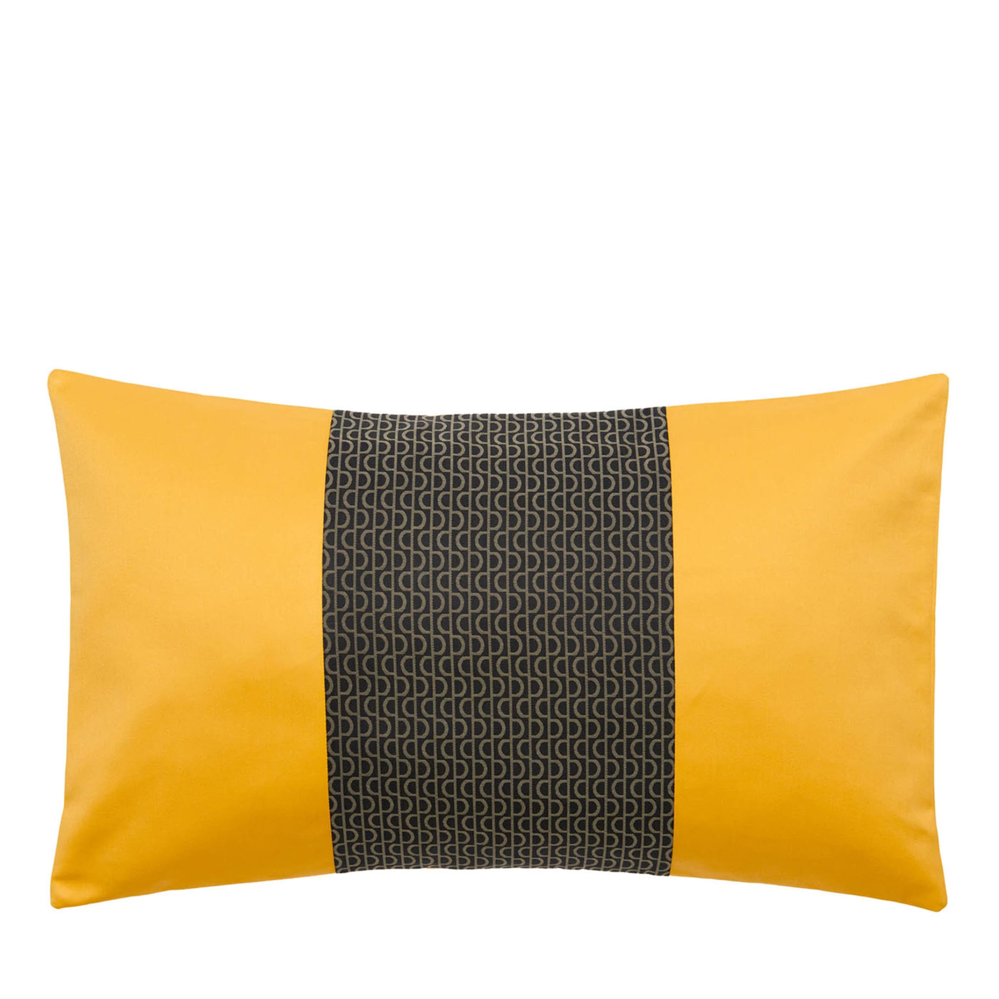 Cruise Boudoire Striped Brown & Yellow Cushion - Main view