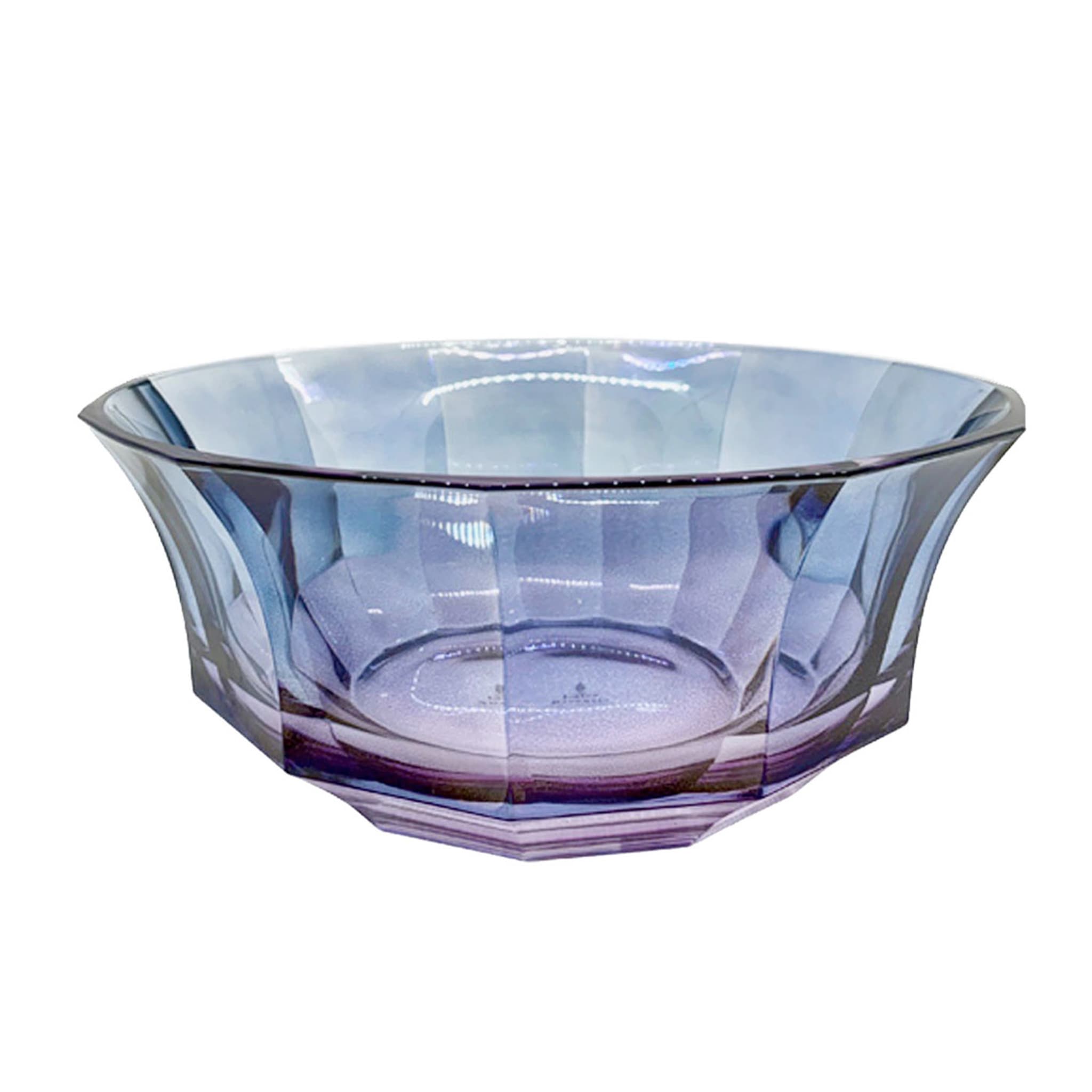Faceted Purple-To-Blue Crystal Salad Bowl - Alternative view 1
