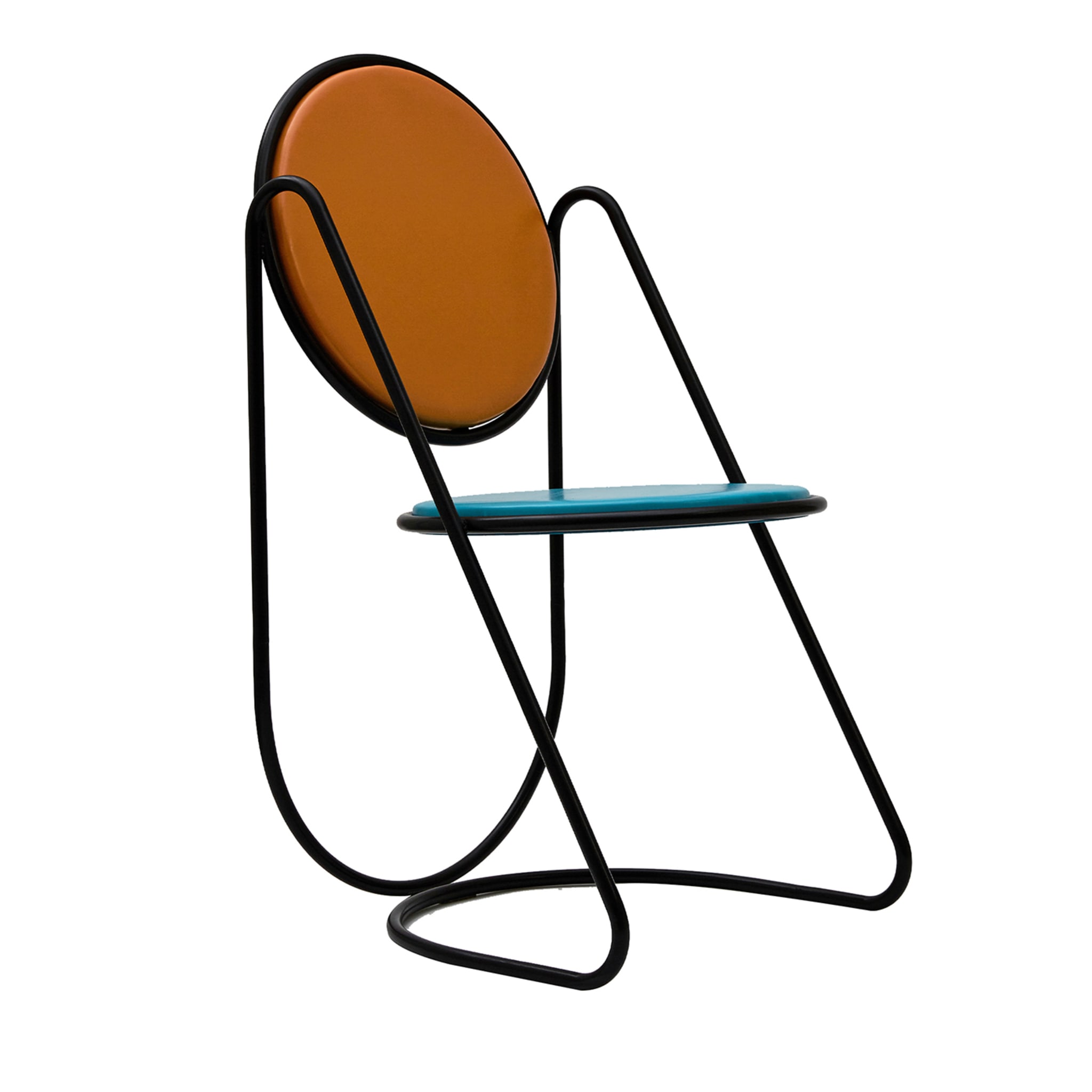 U-Disk Black/Light-Blue/Orange Chair - Main view