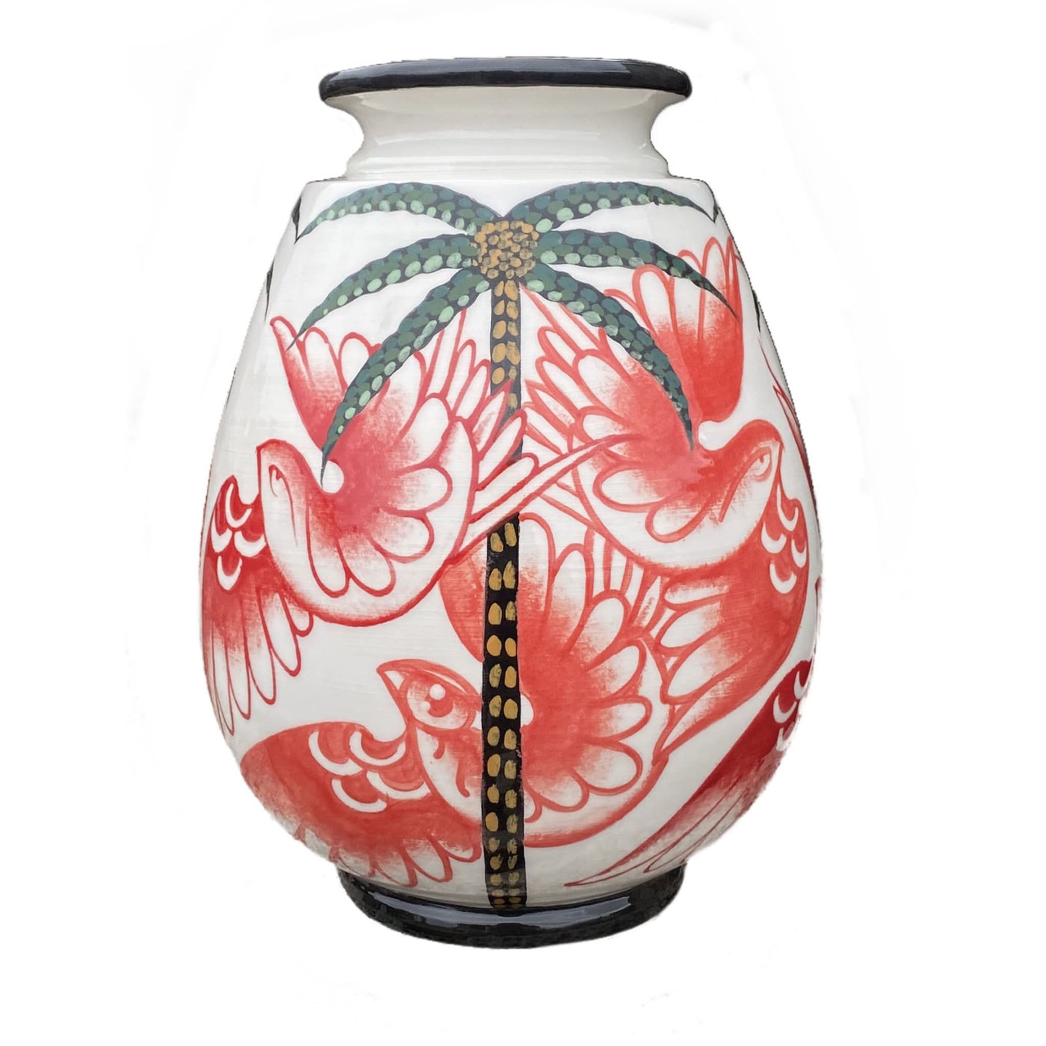 Red Ceramic Vase - Main view