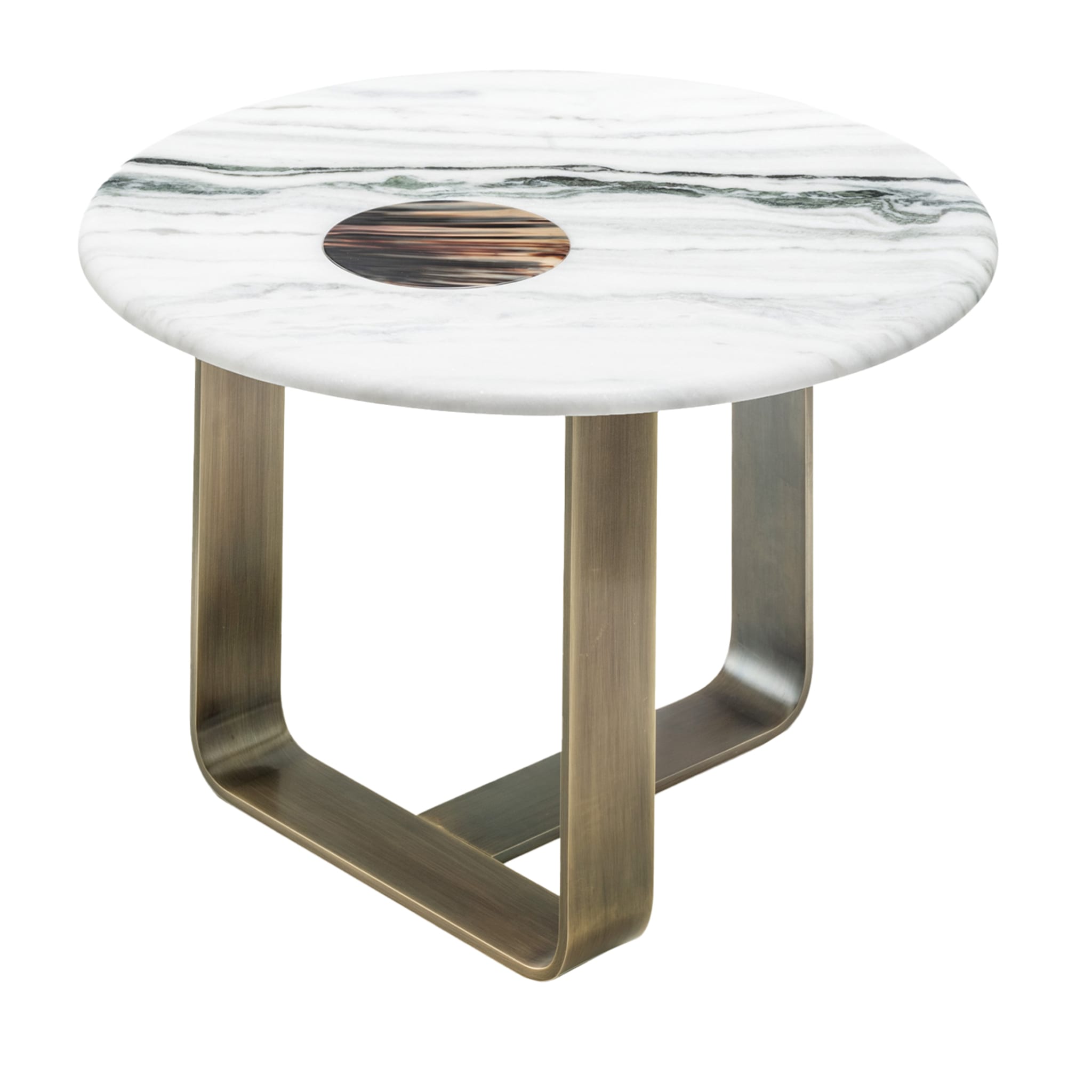 Apollo Side Table in Burnished Metal - Main view