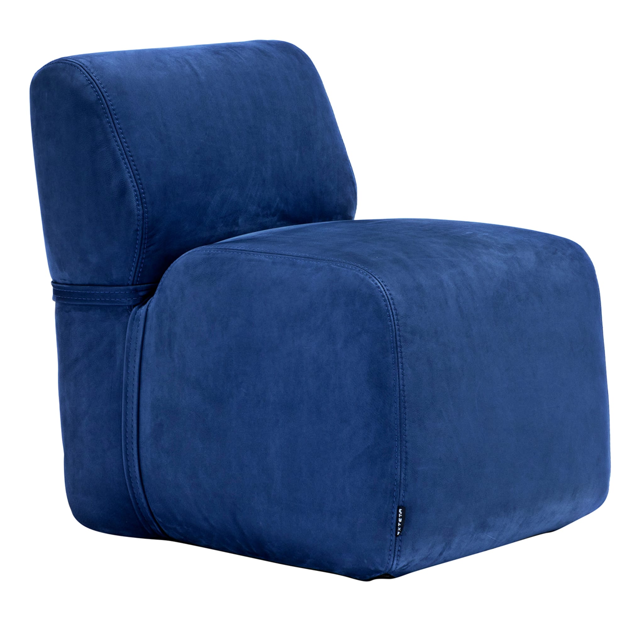 Soft Small Blue Lounge Chair Exteta Artemest