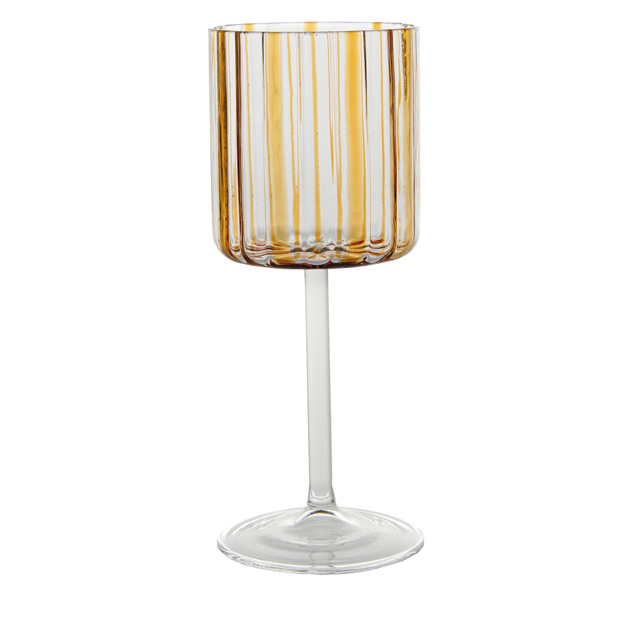 Amber Stripes Wine Goblet - Main view
