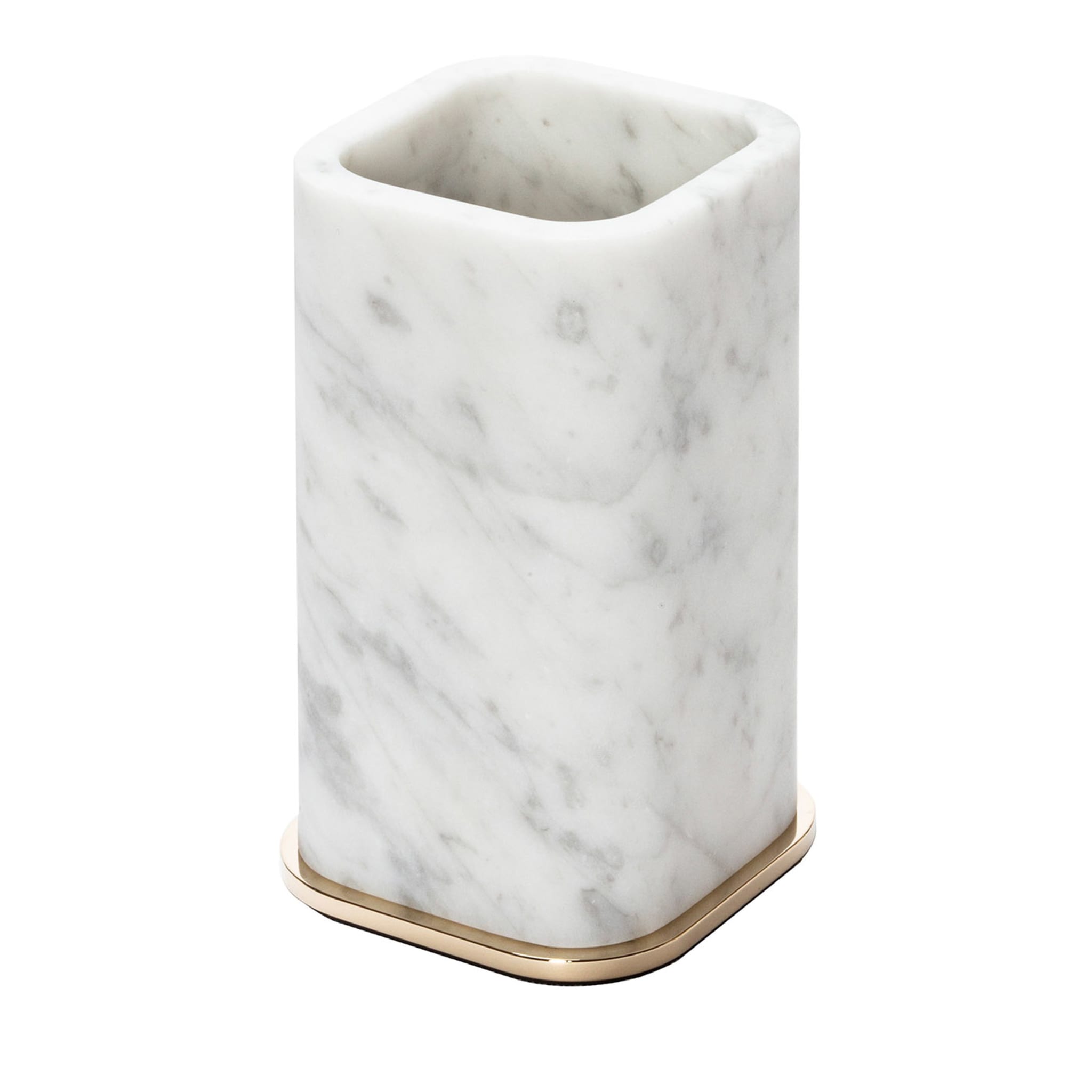 Polo White Marble Toothbrush Holder - Main view