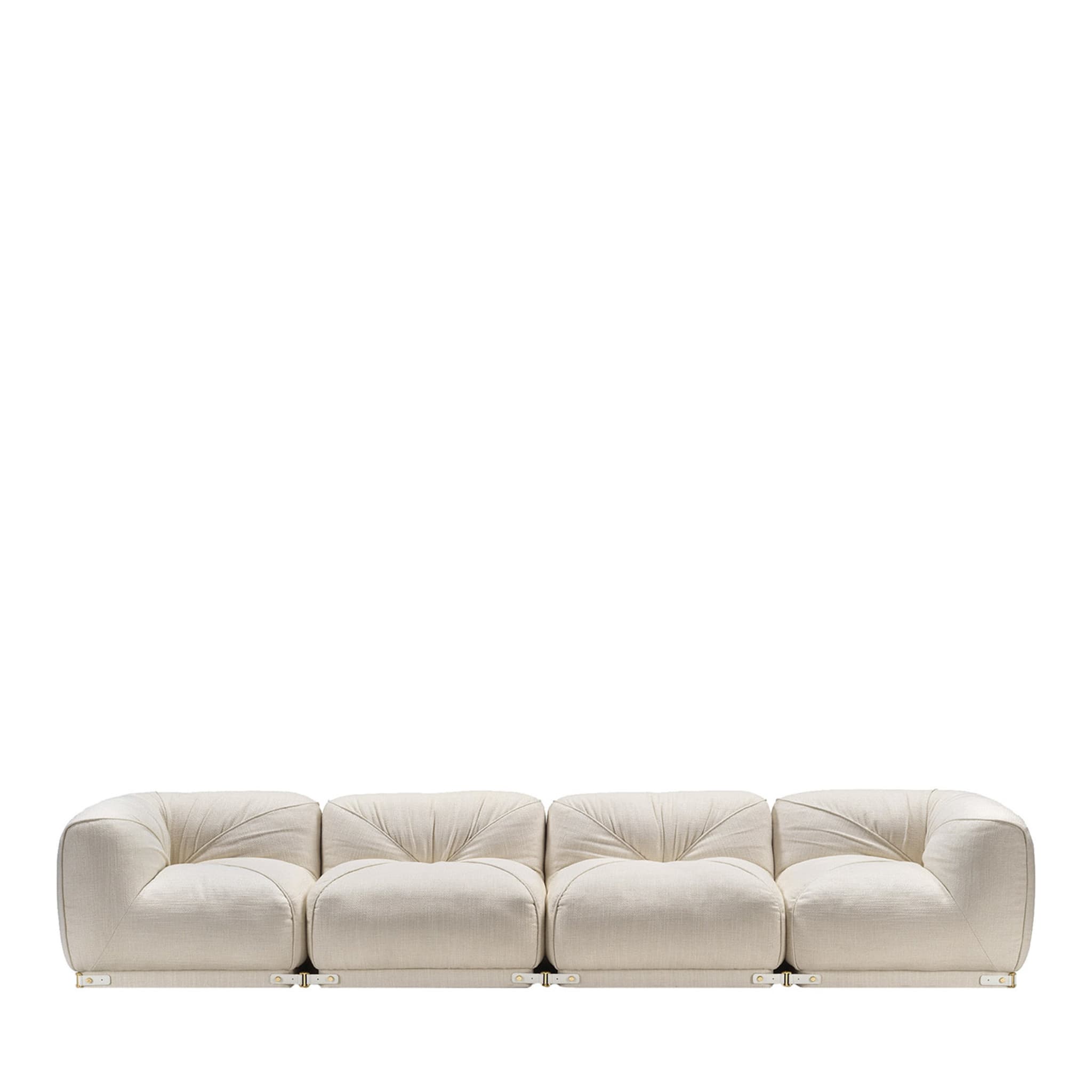 Leisure 4-sitzer weißes sofa by Lorenza Bozzoli - Hauptansicht