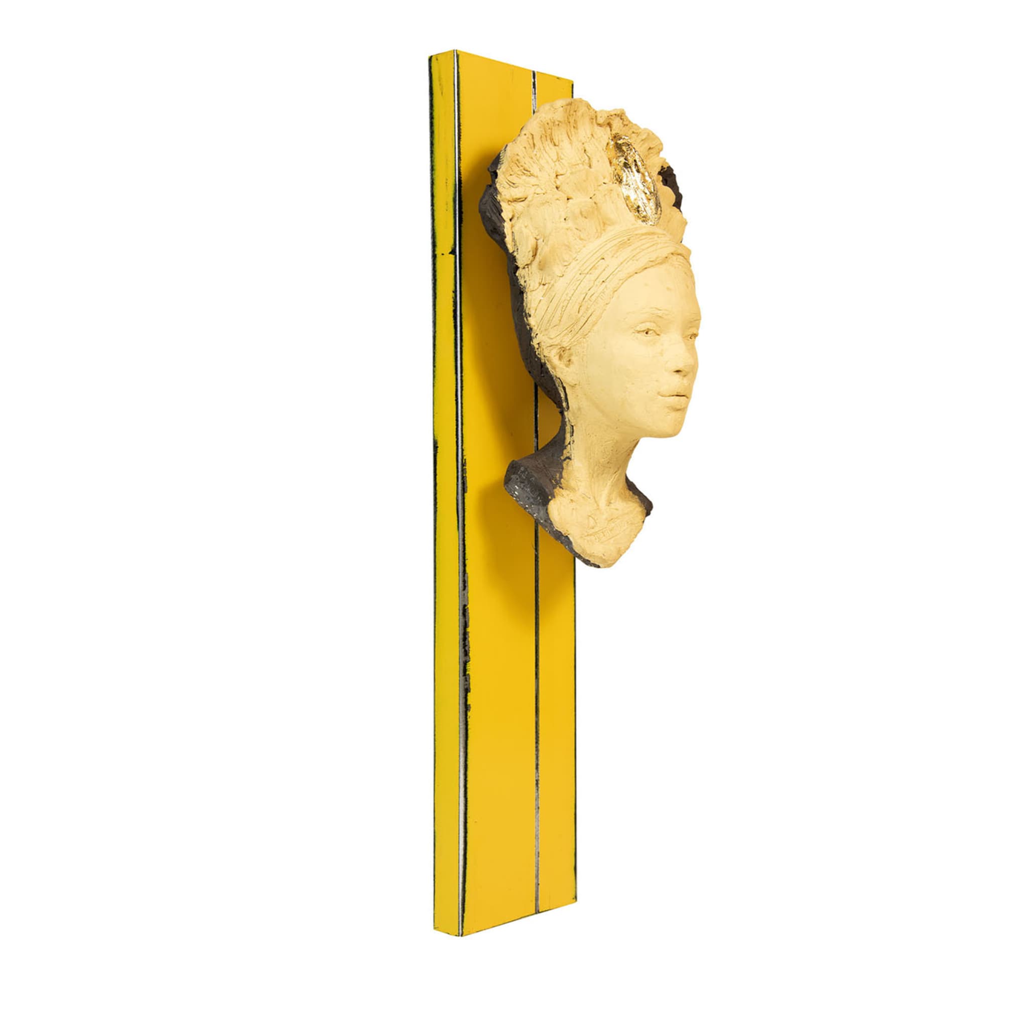 Matrilineare II Gelbe Skulptur - Hauptansicht