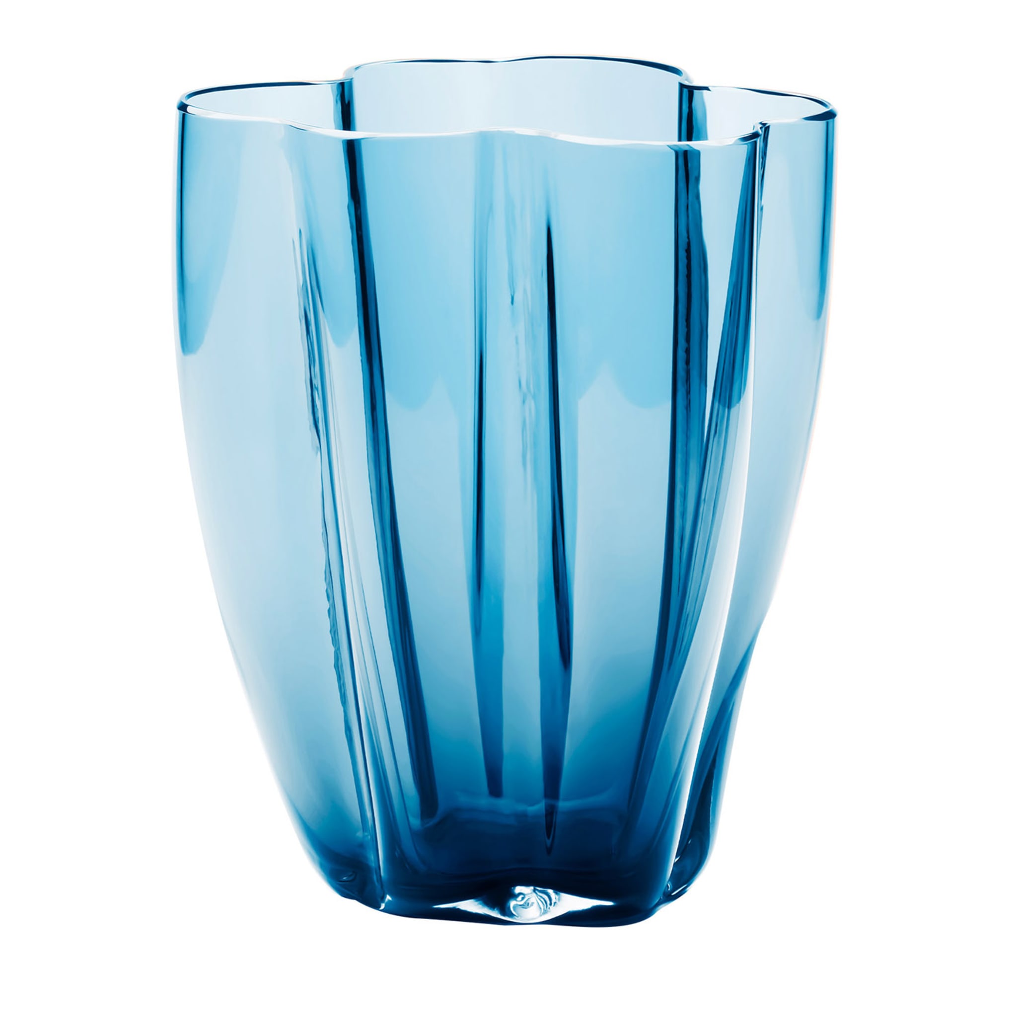 Petalo Tiefblau Kleine Vase - Hauptansicht