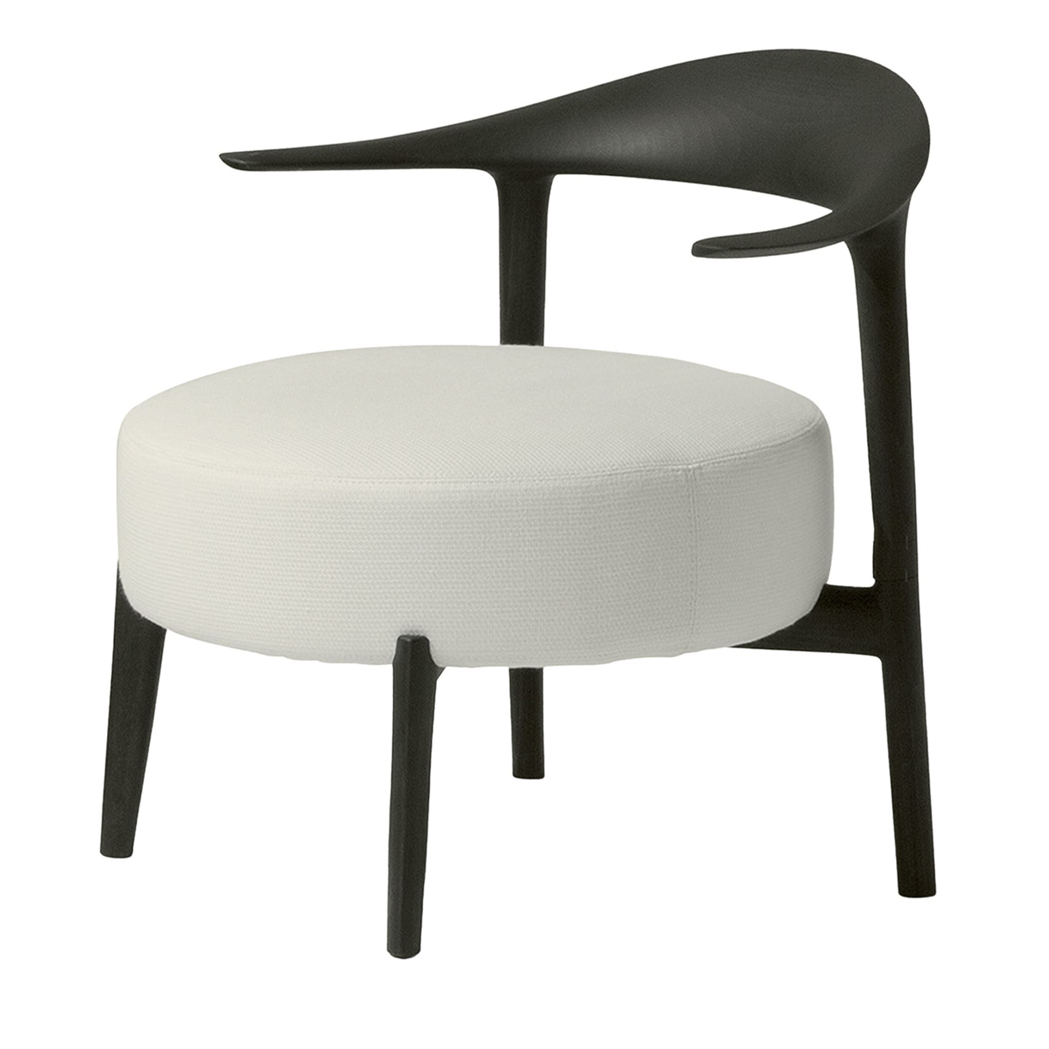 Ripple Black and White Armchair - Main view