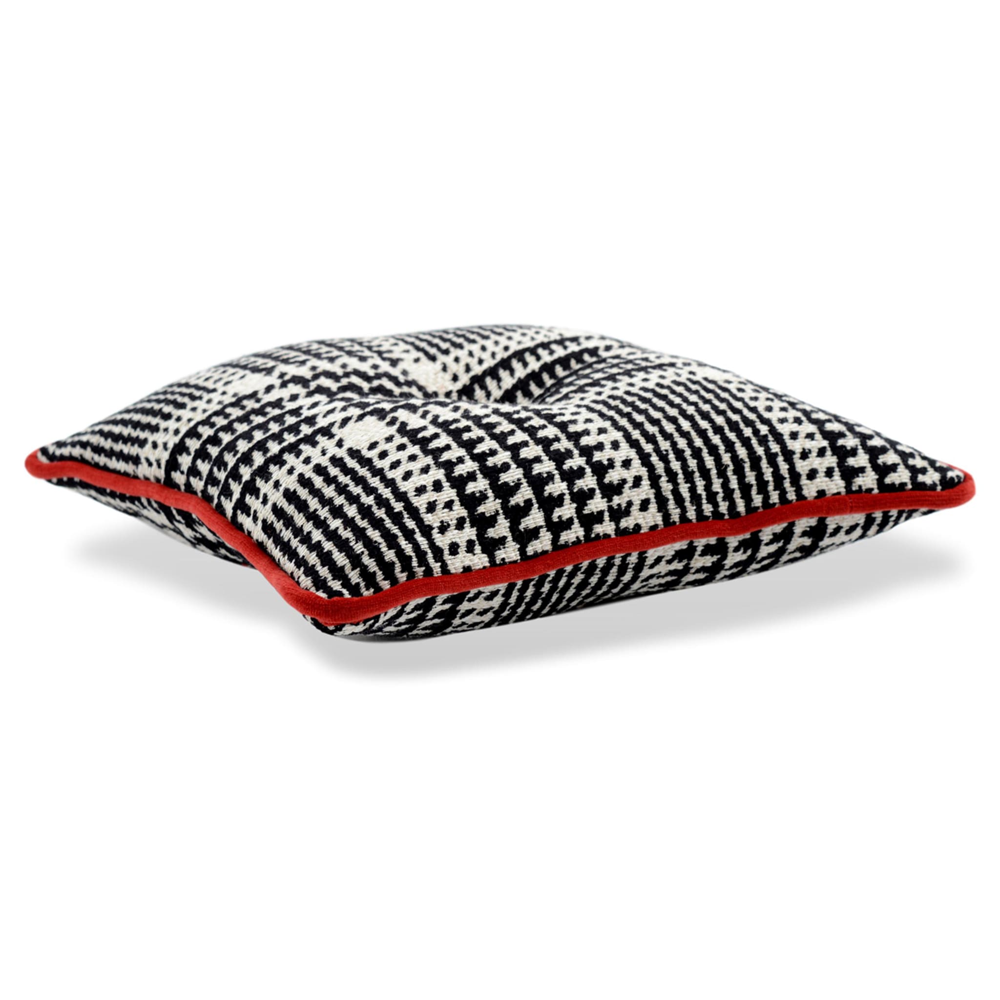 Carré Cushion in Galles' Prince jacquard fabric - Alternative view 1