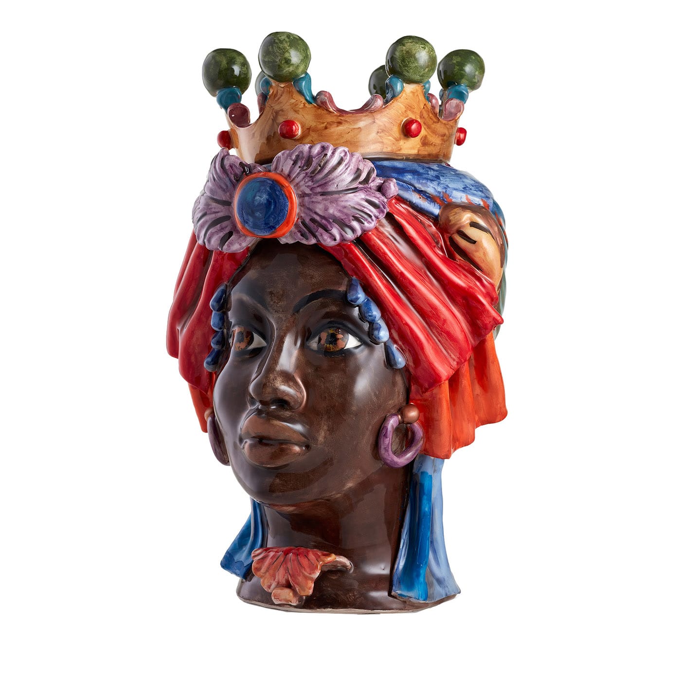 Female Polychrome Moor's Head Artefice Atelier | Artemest