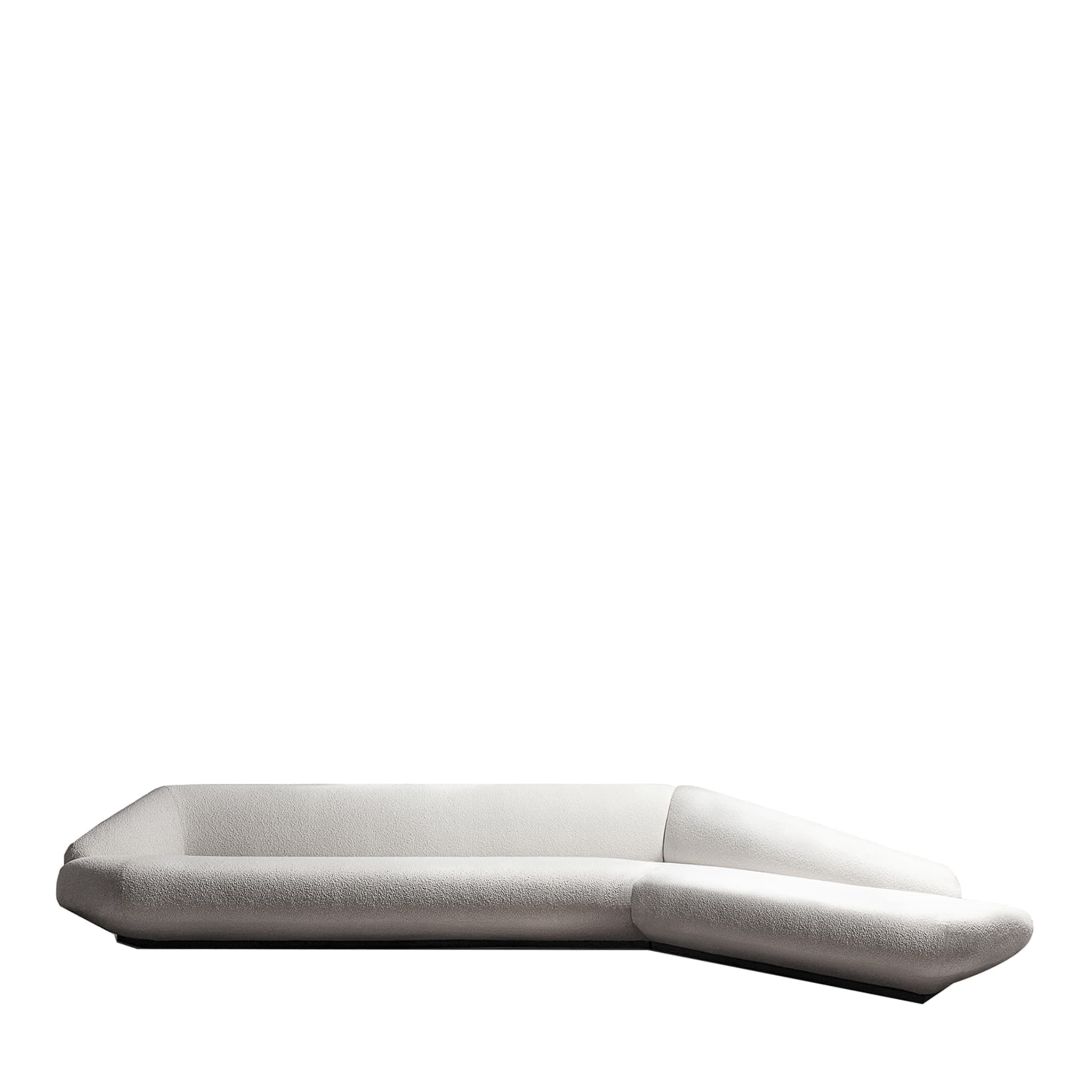 Bolid 370 Eckiges weißes Sofa von Gianluigi Landoni - Hauptansicht