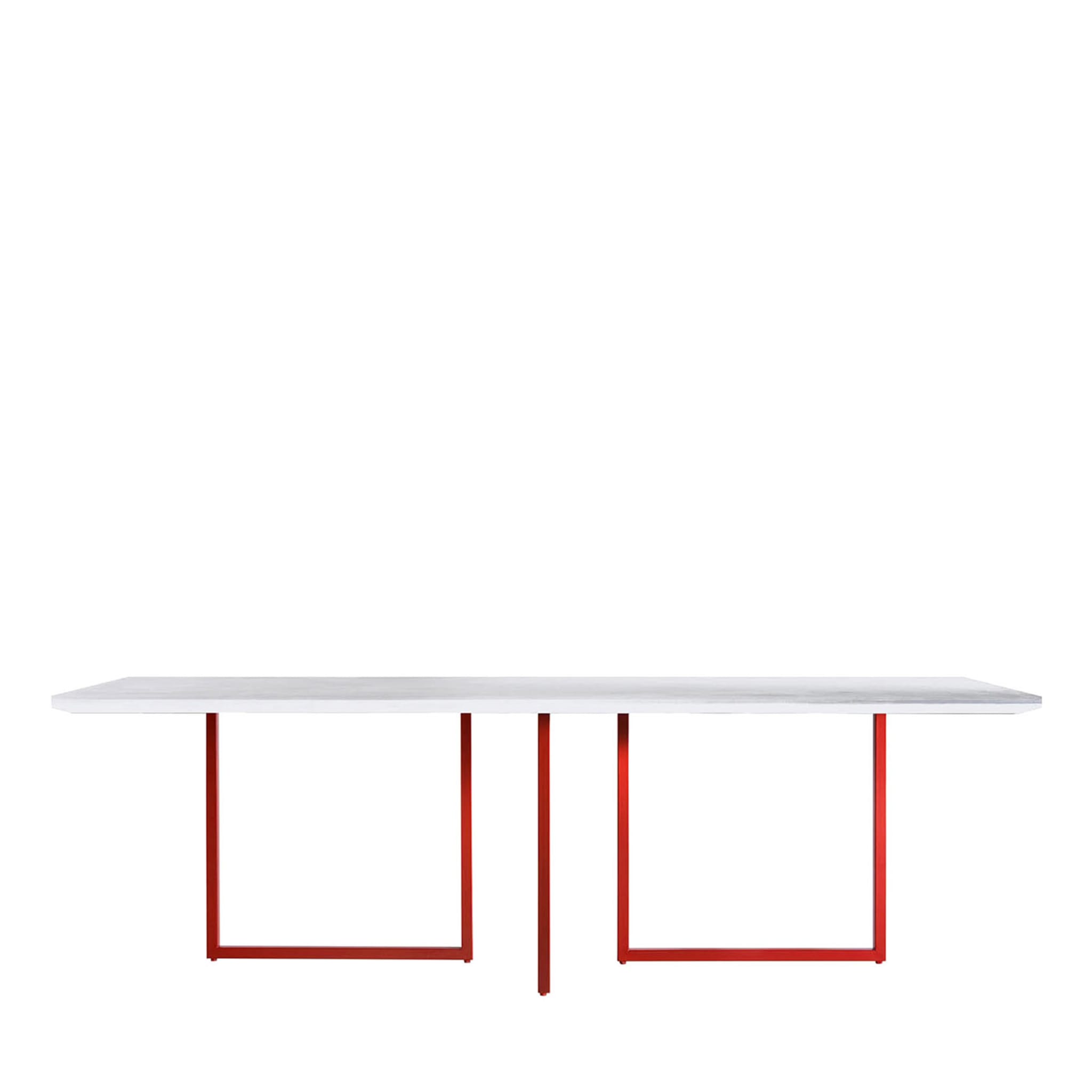 Weißer und roter Gazelle-Tisch von Park Associati - Hauptansicht