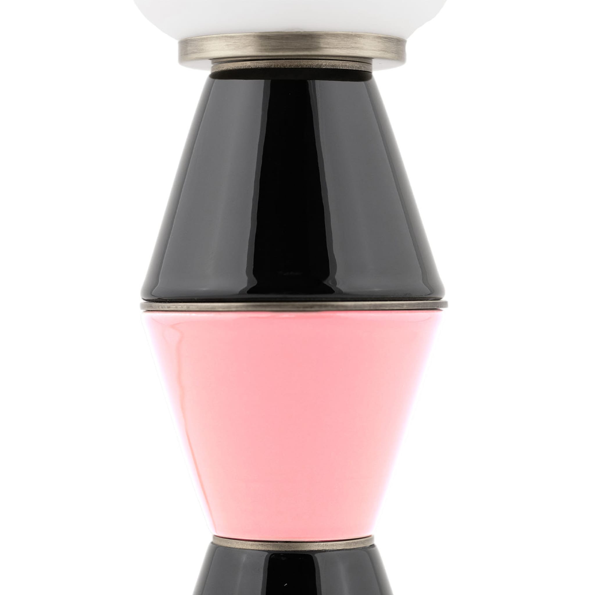 Petite lampe à poser noire et rose Palm - Vue alternative 2