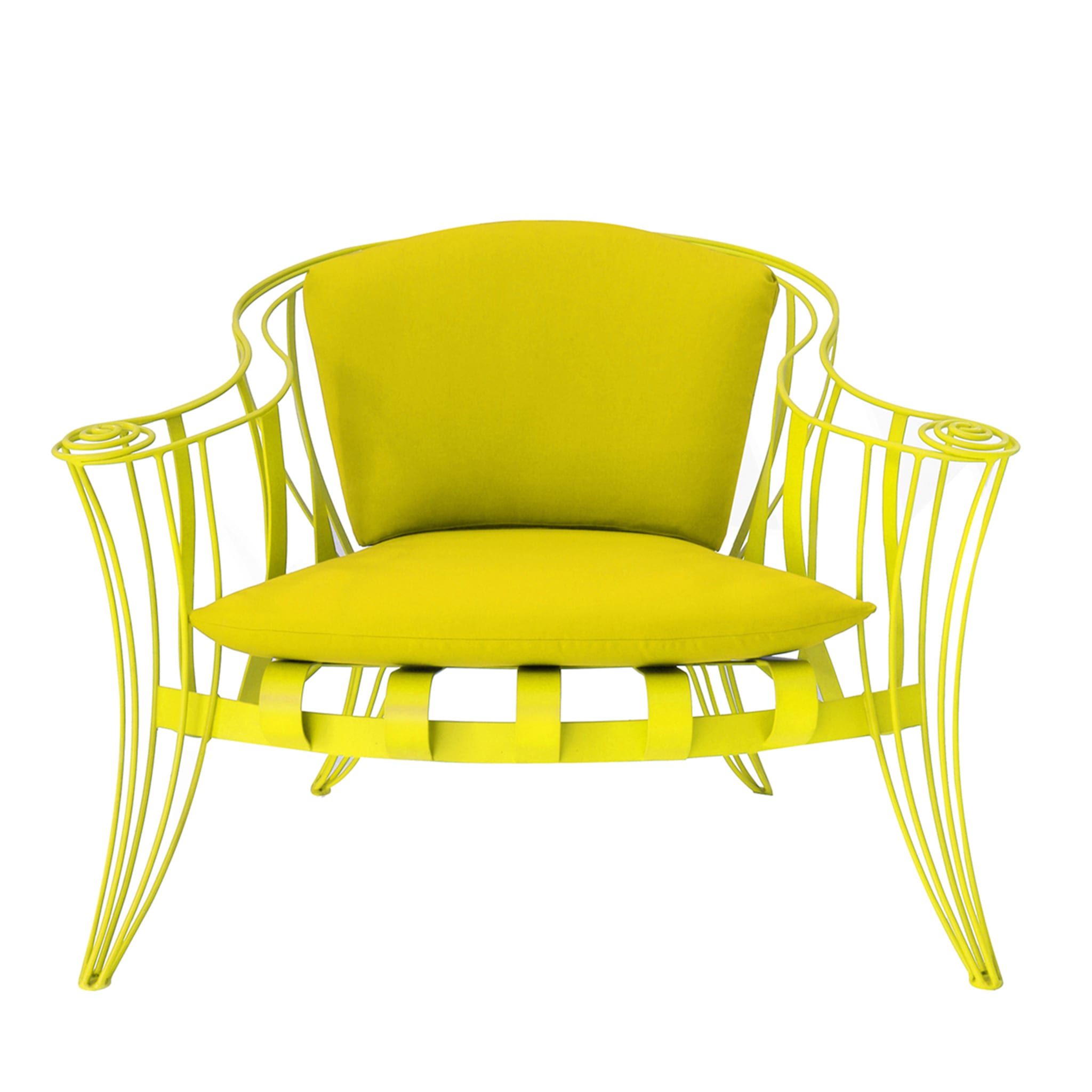 Opus Garden Yellow Armchair by Carlo Rampazzi - Main view