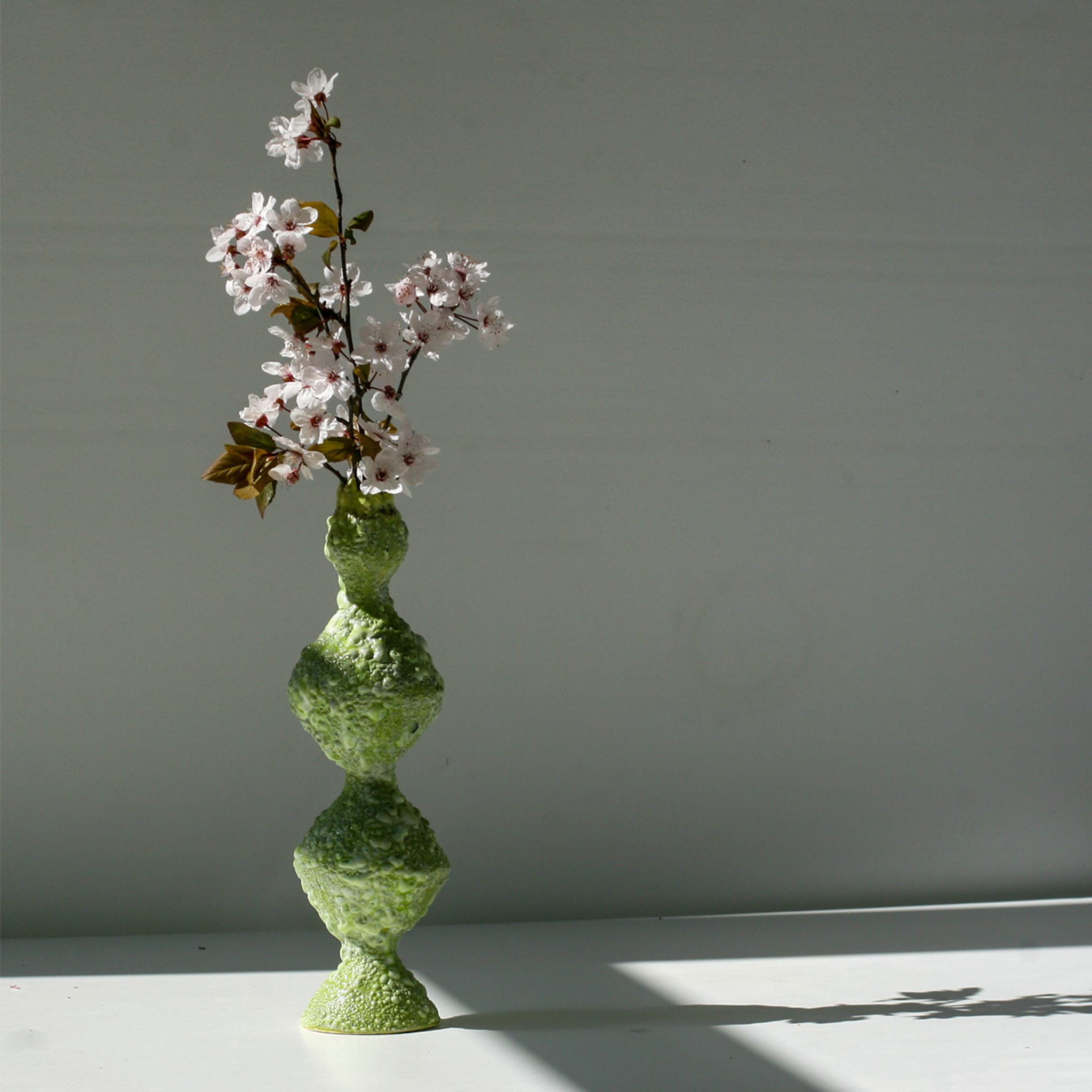 Vase à bourgeons vert texturé Reginetta - Vue alternative 4