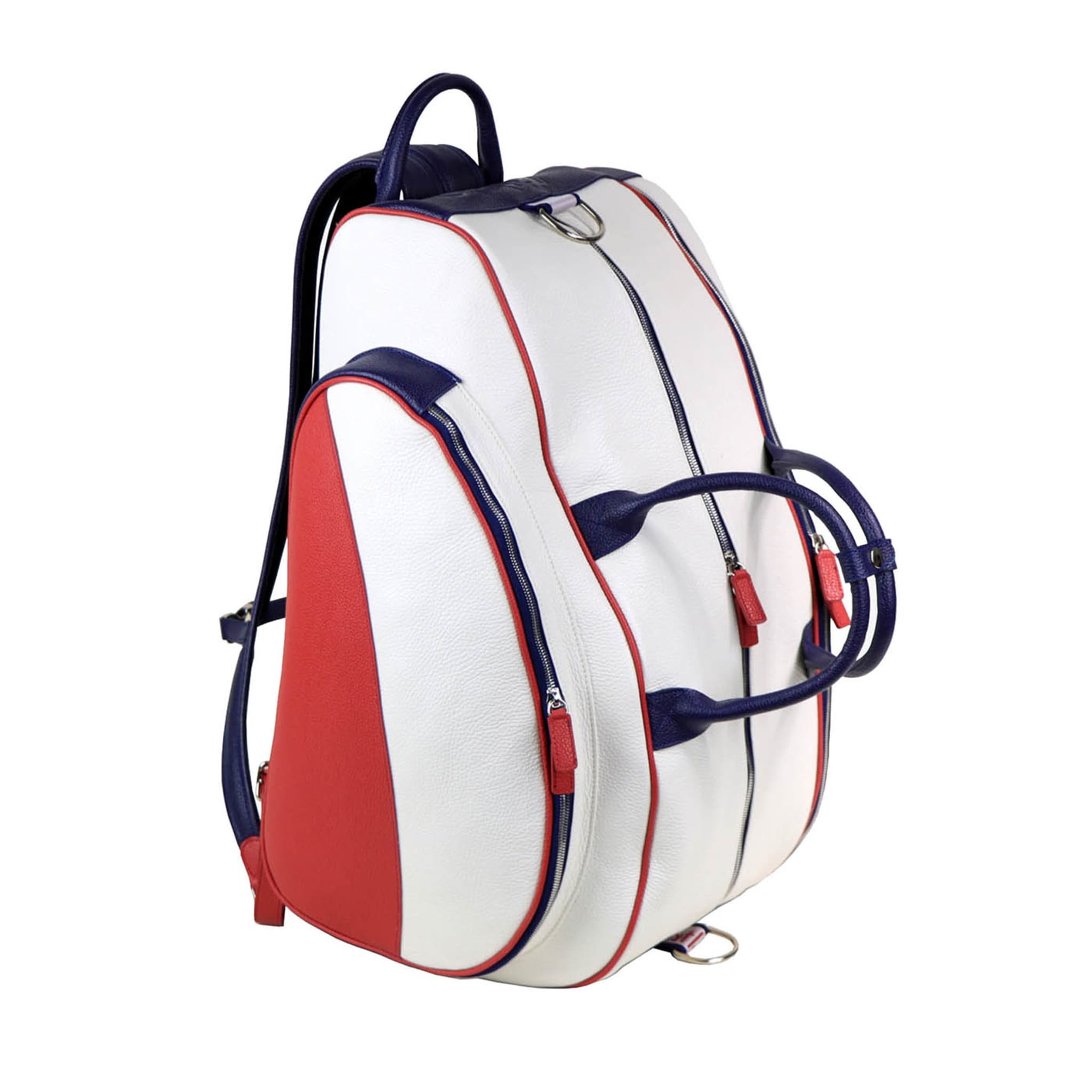Large White/Blue/Red Padel and Pickleball Backpack - Main view