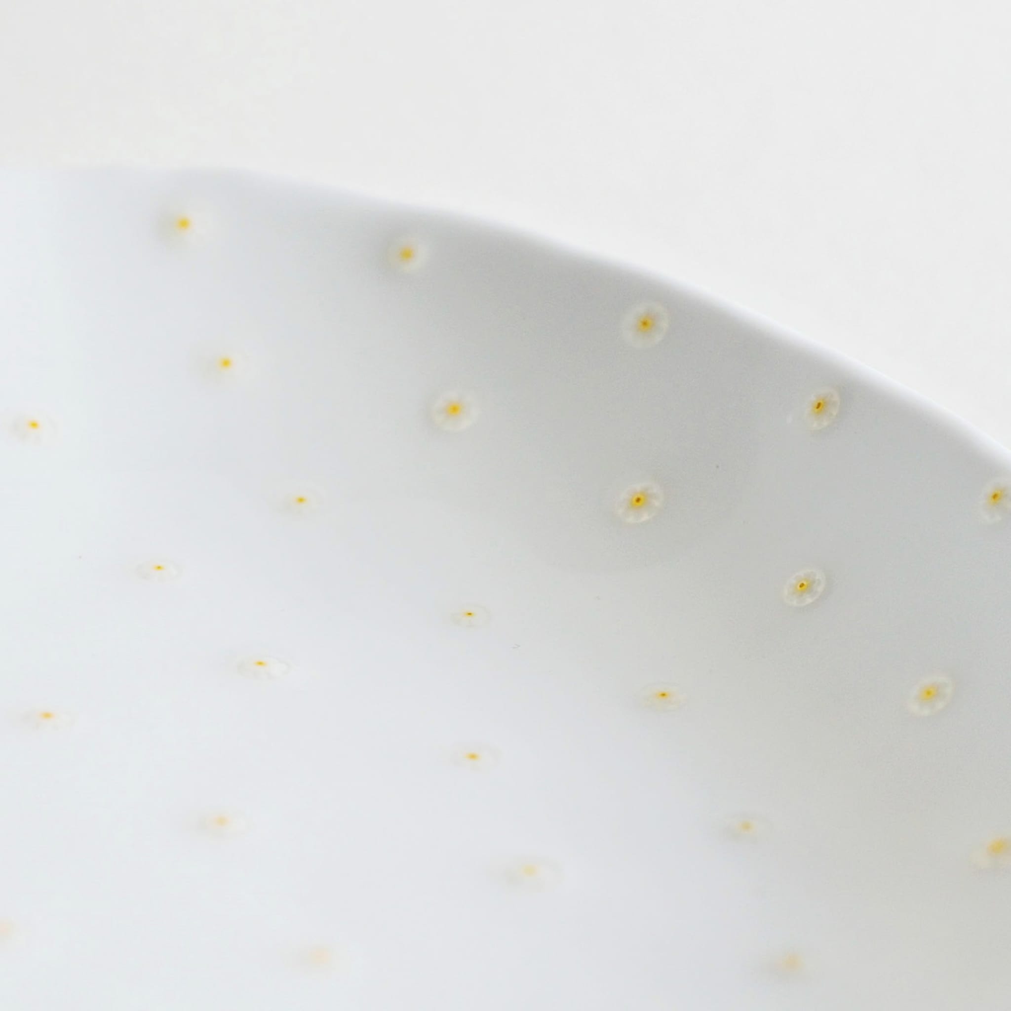 White Serving Platter with Daisy Murrine glass inlays  - Alternative view 5