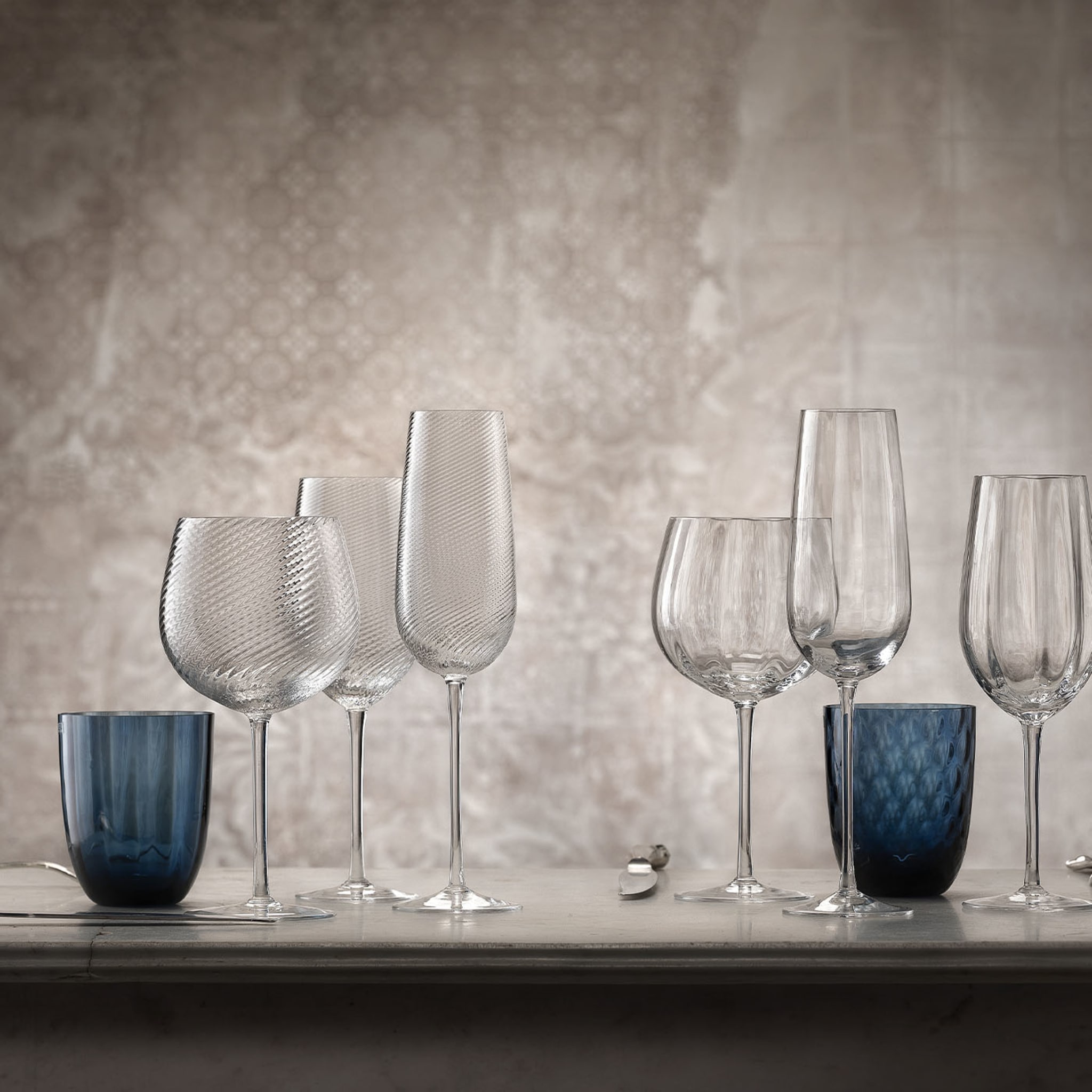 Tolomeo Ottico Transparent White Wine Glass - Alternative view 1