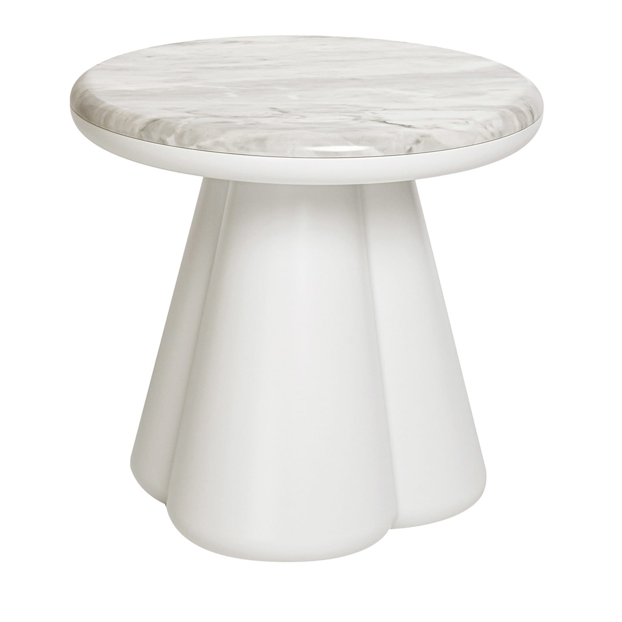 Anodo Pure White Side Table - Main view