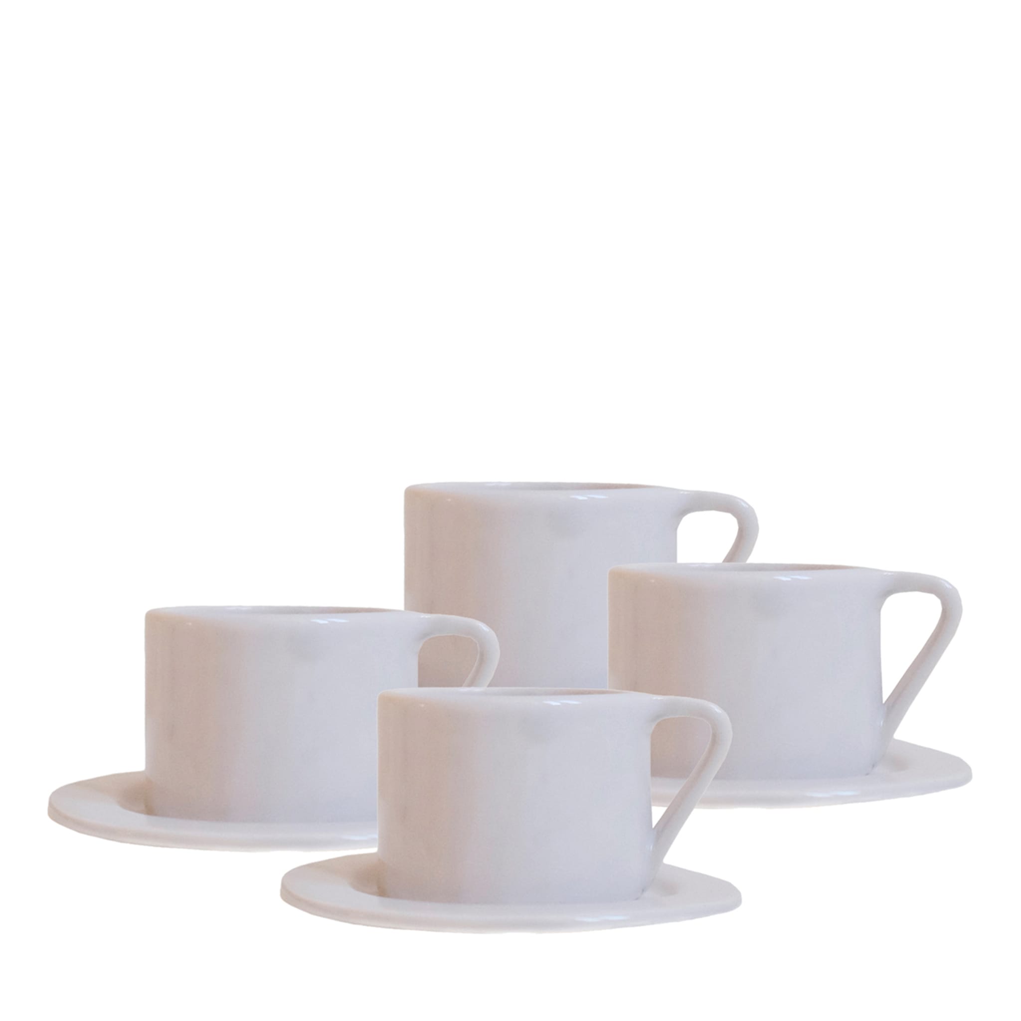 Milano Nebbia Set of 4 Espresso cups and saucers - Main view