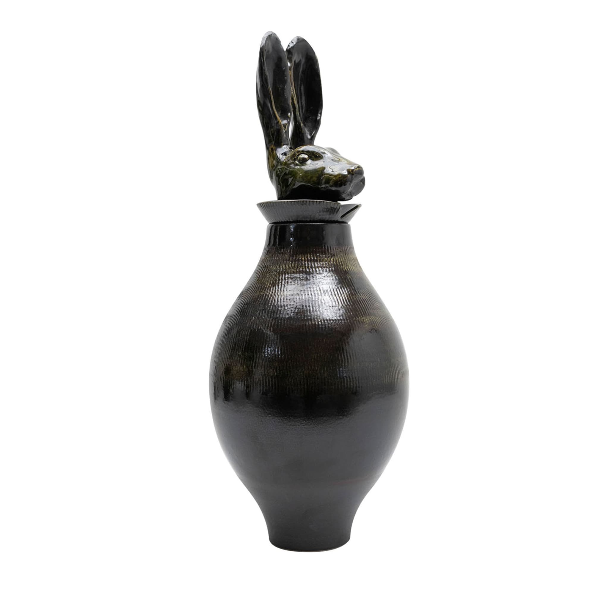 Canopo Lepre Schwarz XL Vase - Hauptansicht