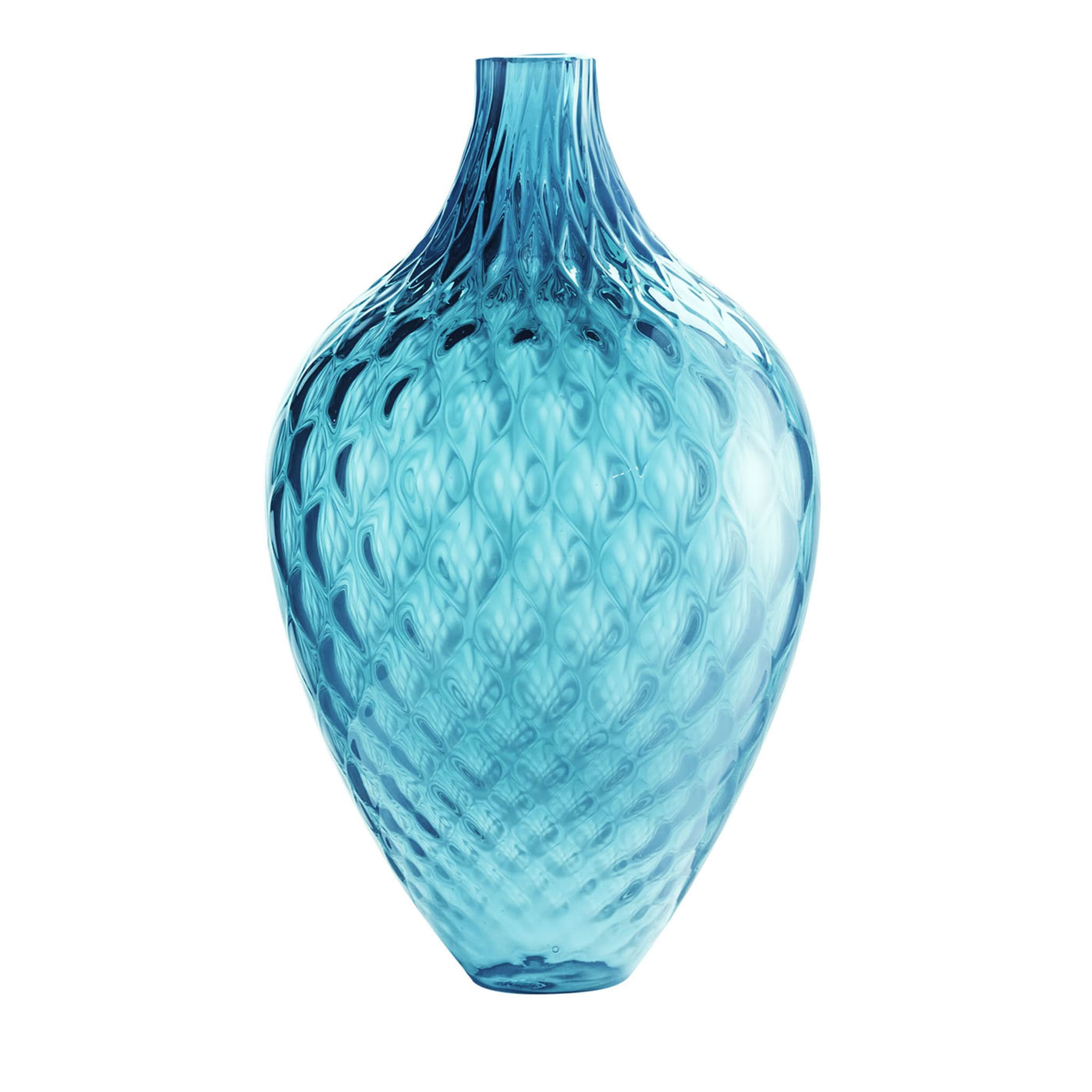 Samarcanda Tall Balloton Turquoise Decorative Vase - Main view