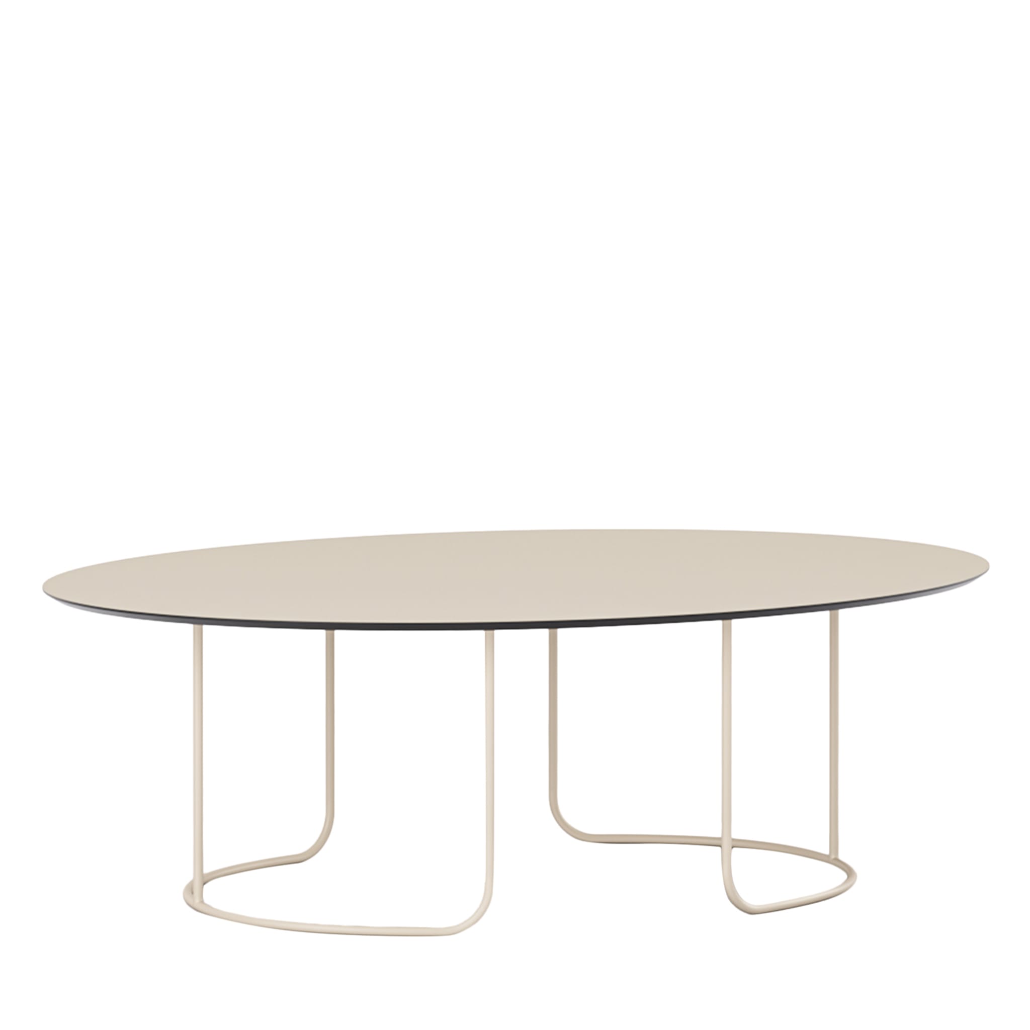 Scala Oval Beige Coffee Table by Marco Piva - Main view