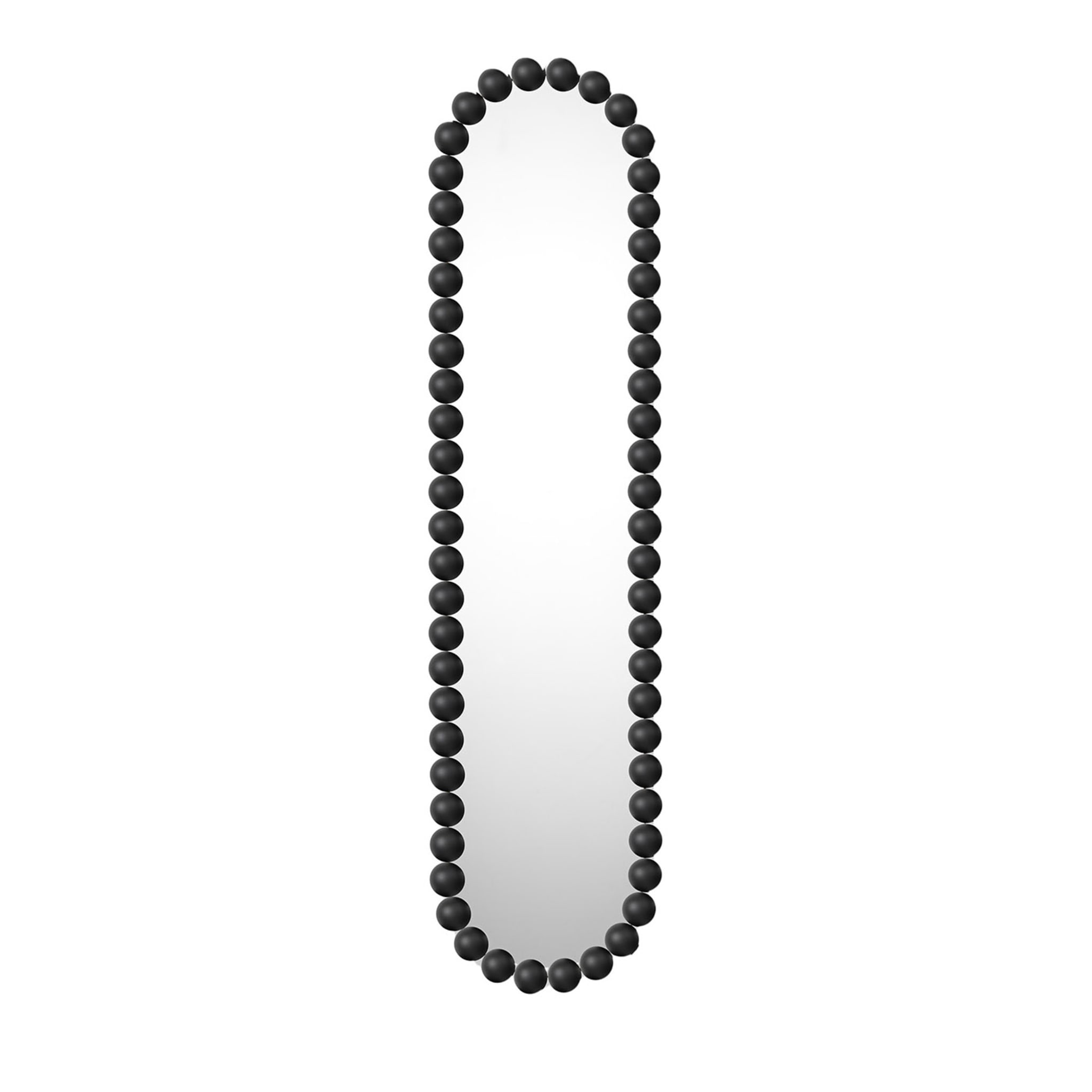 Miroir noir ovale Gioiello par Nika Zupanc - Vue principale