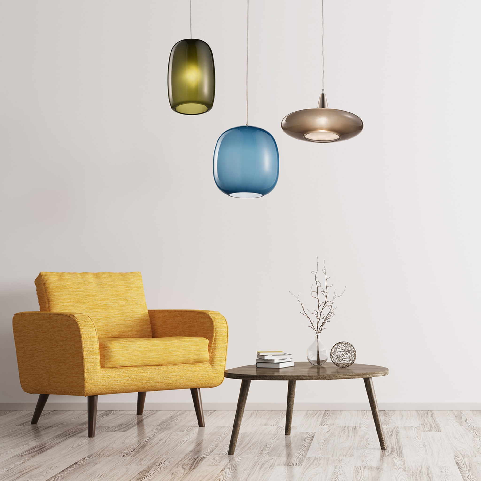Forme cylindrical pendant light - Alternative view 1
