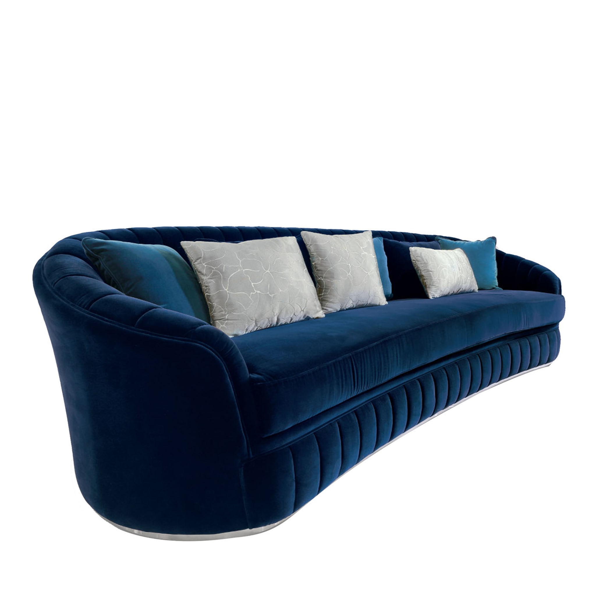 Blue Velvet Sofa - Main view