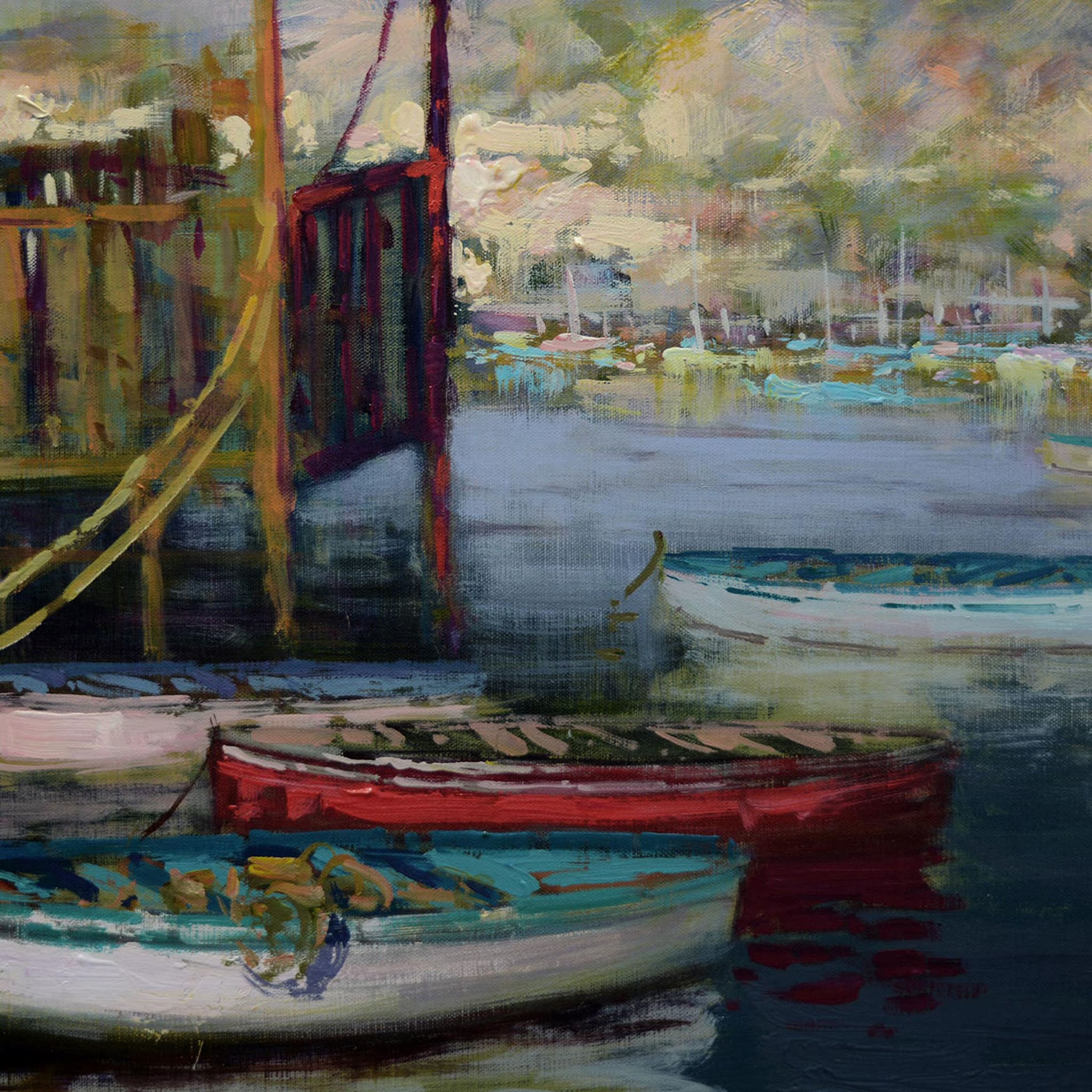 Barche A Sorrento Painting  by Renato Criscuolo - Alternative view 2