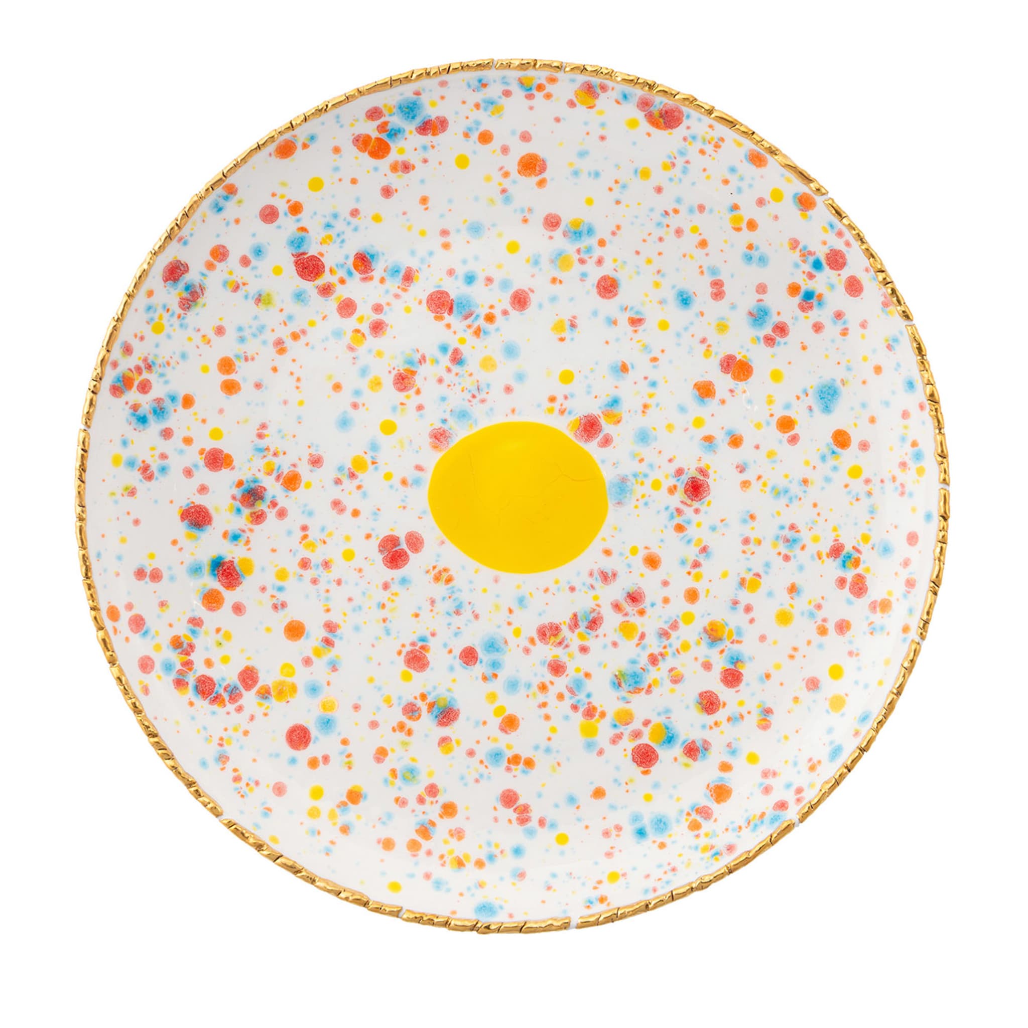 Confetti Charger with Crackled Rim - Main view