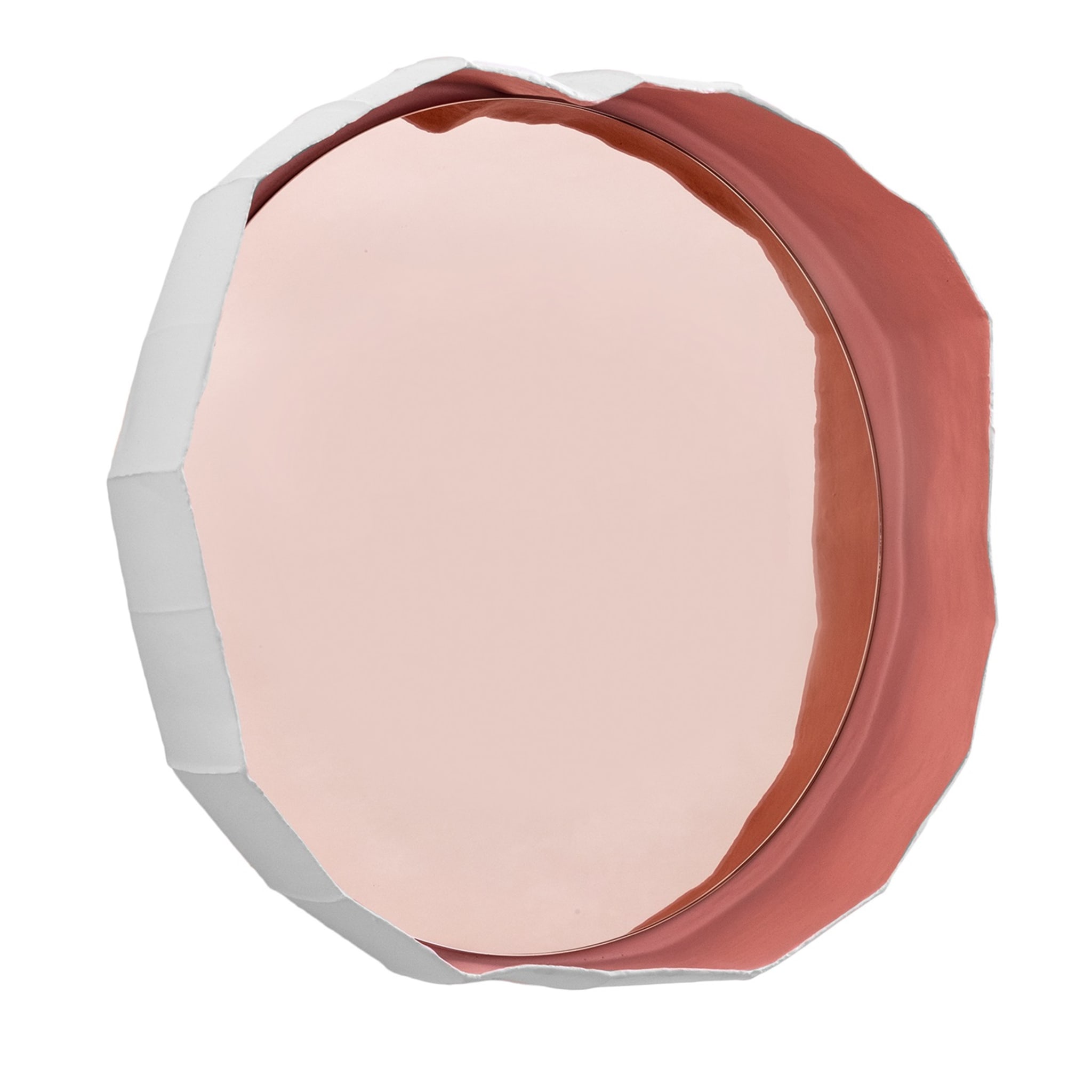 Pink and White Ninfea 50 Mirror By G. Botticelli & P. Paronetto - Main view