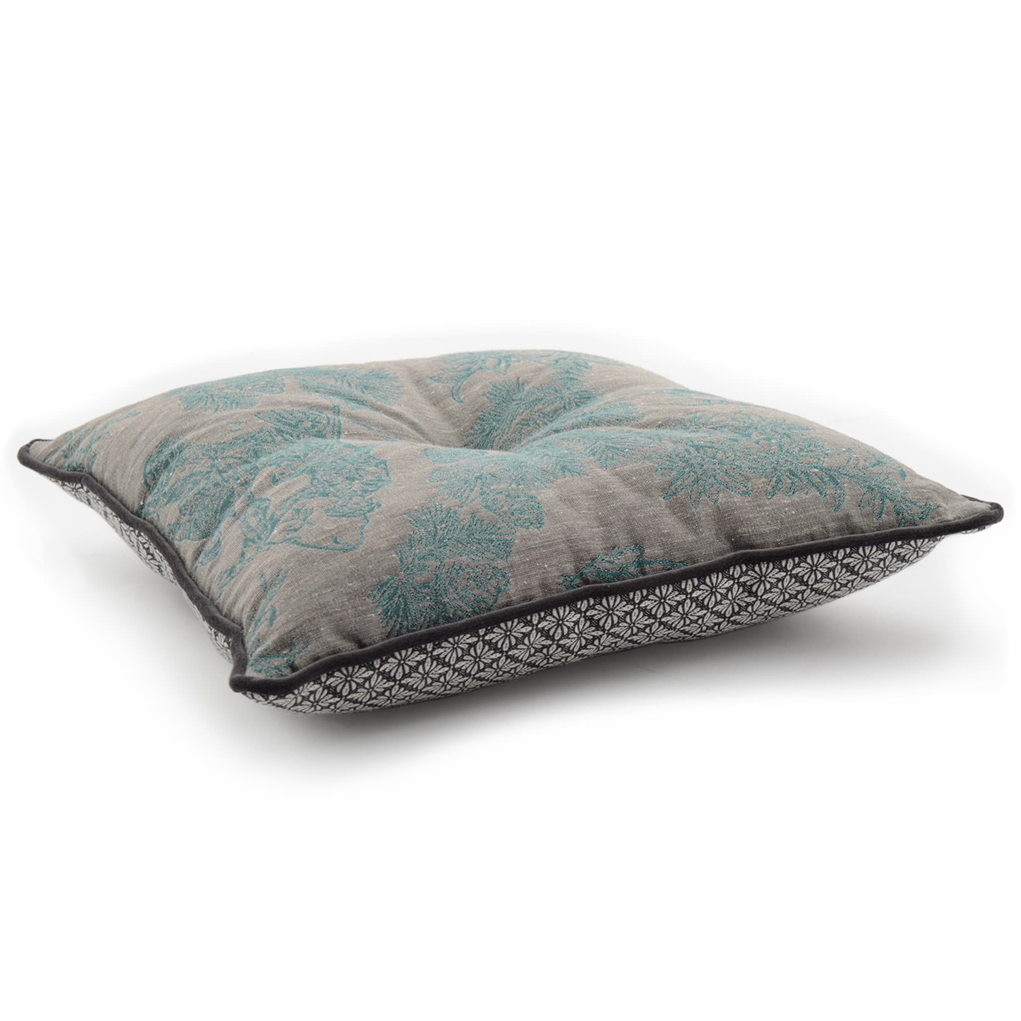 Carré Cushion in alpine jacquard fabric - Alternative view 1