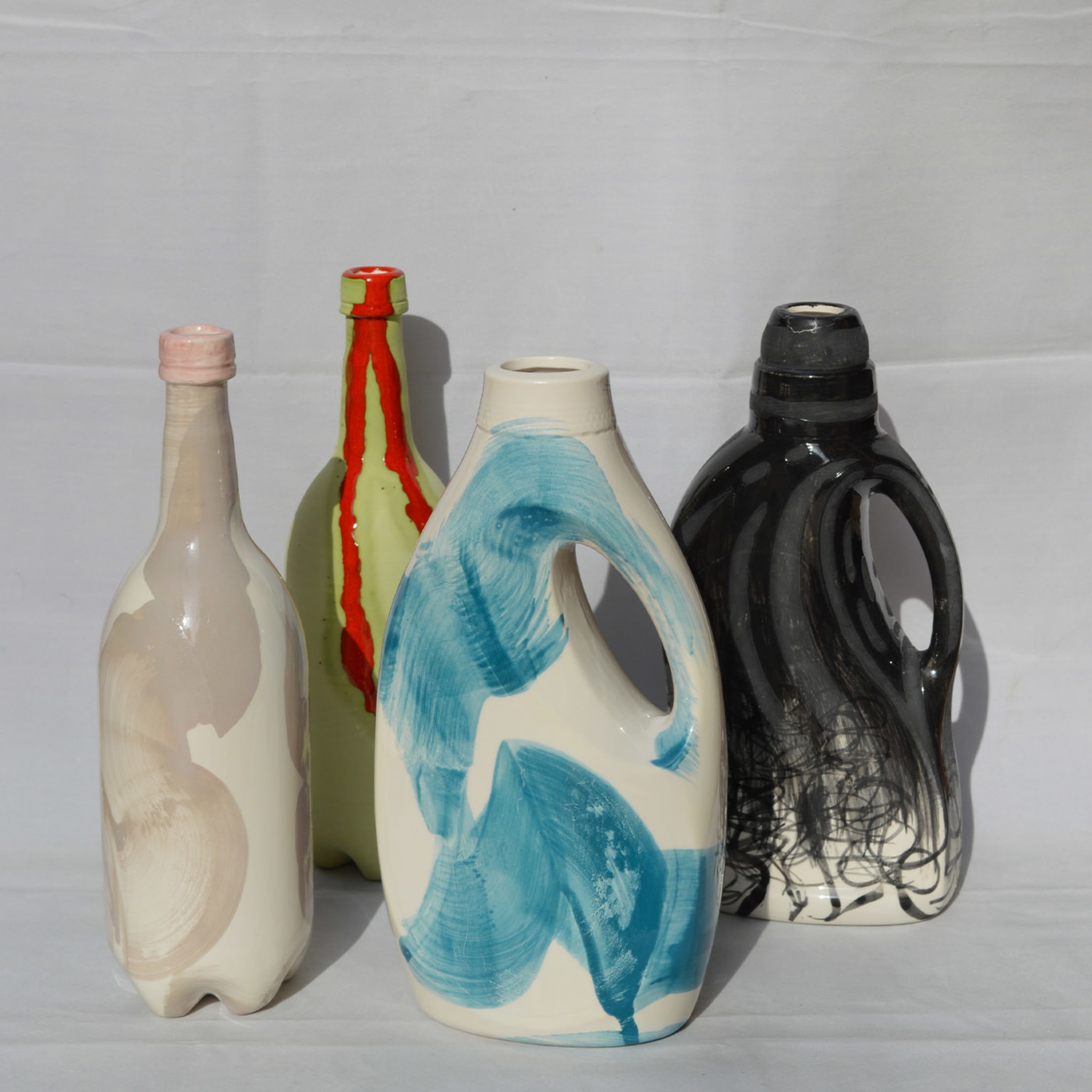 More Clay Less Plastic White and Blue Bottle - Alternative view 1