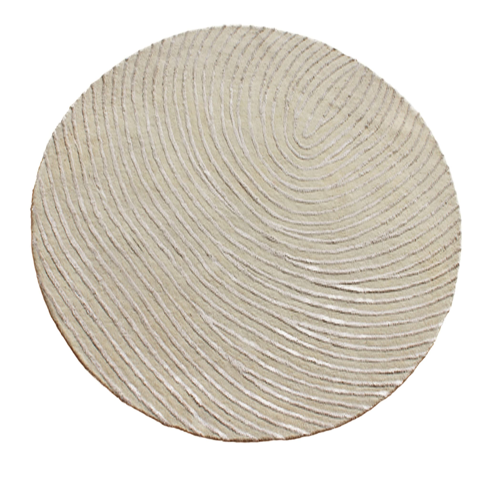 Murano Swirl Round White Rug - Main view