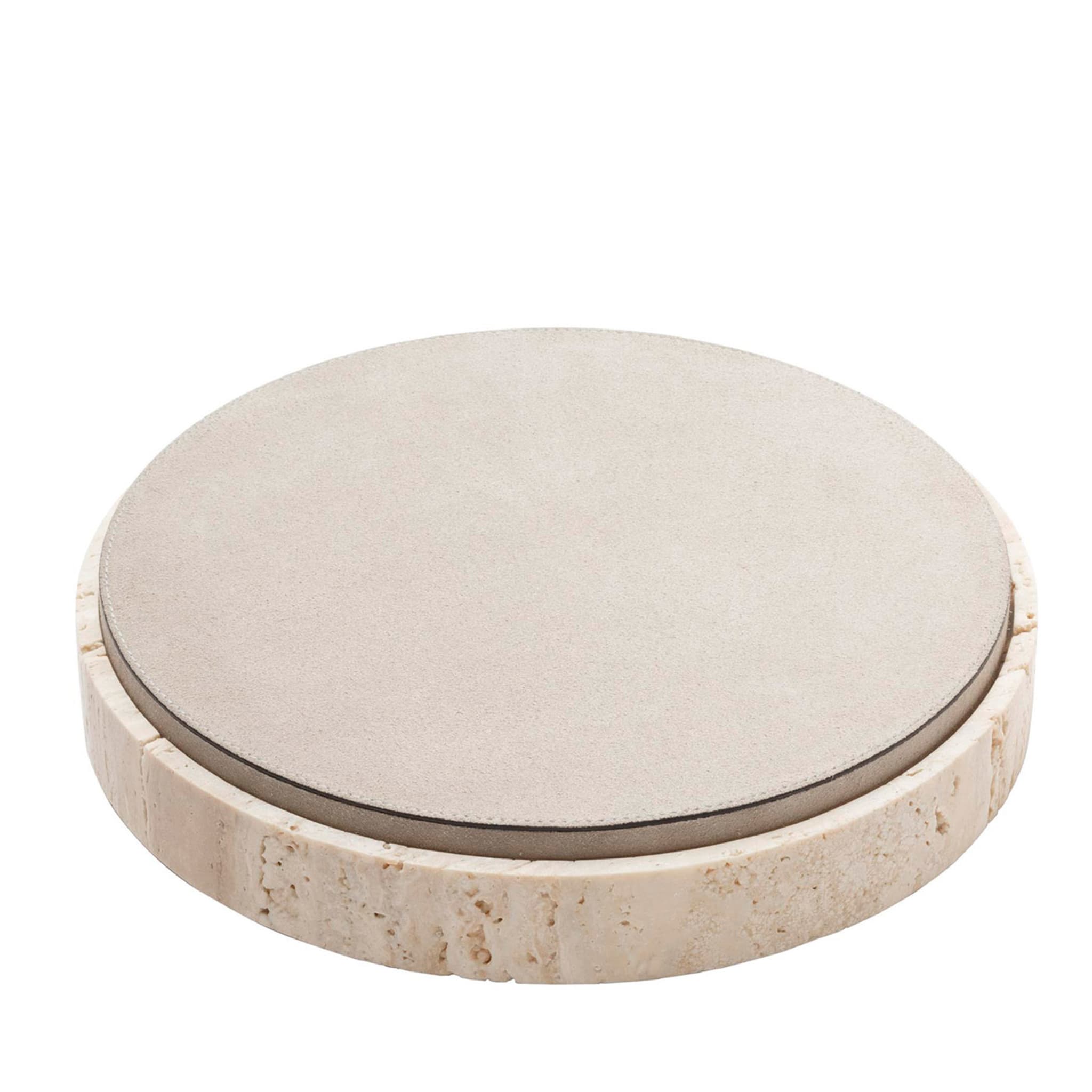 Boîte ronde en cuir et marbre Giza #3 - Vue principale
