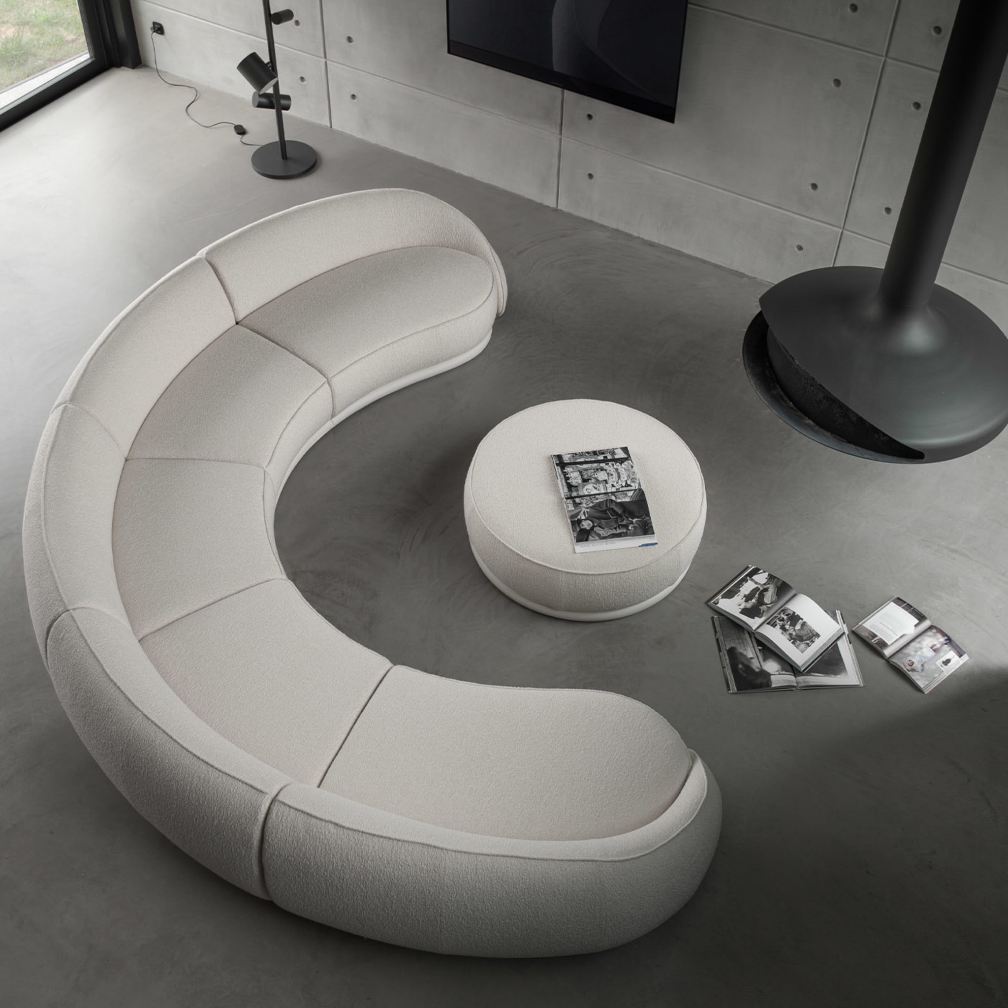 Abbracci 3-Module White Sofa by Lorenza Bozzoli - Alternative view 4